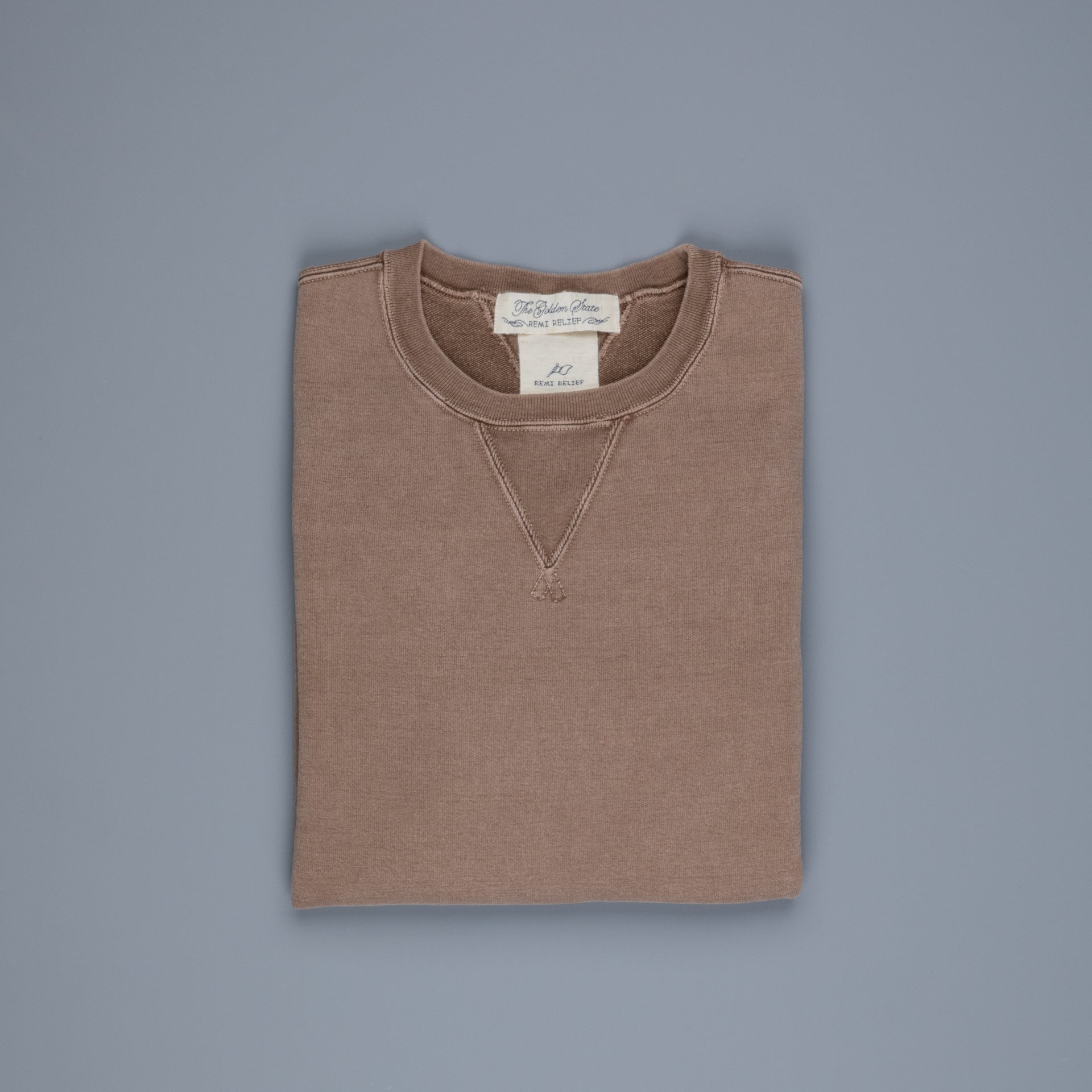 Remi Relief Special Finish Fleece Crewneck Brown