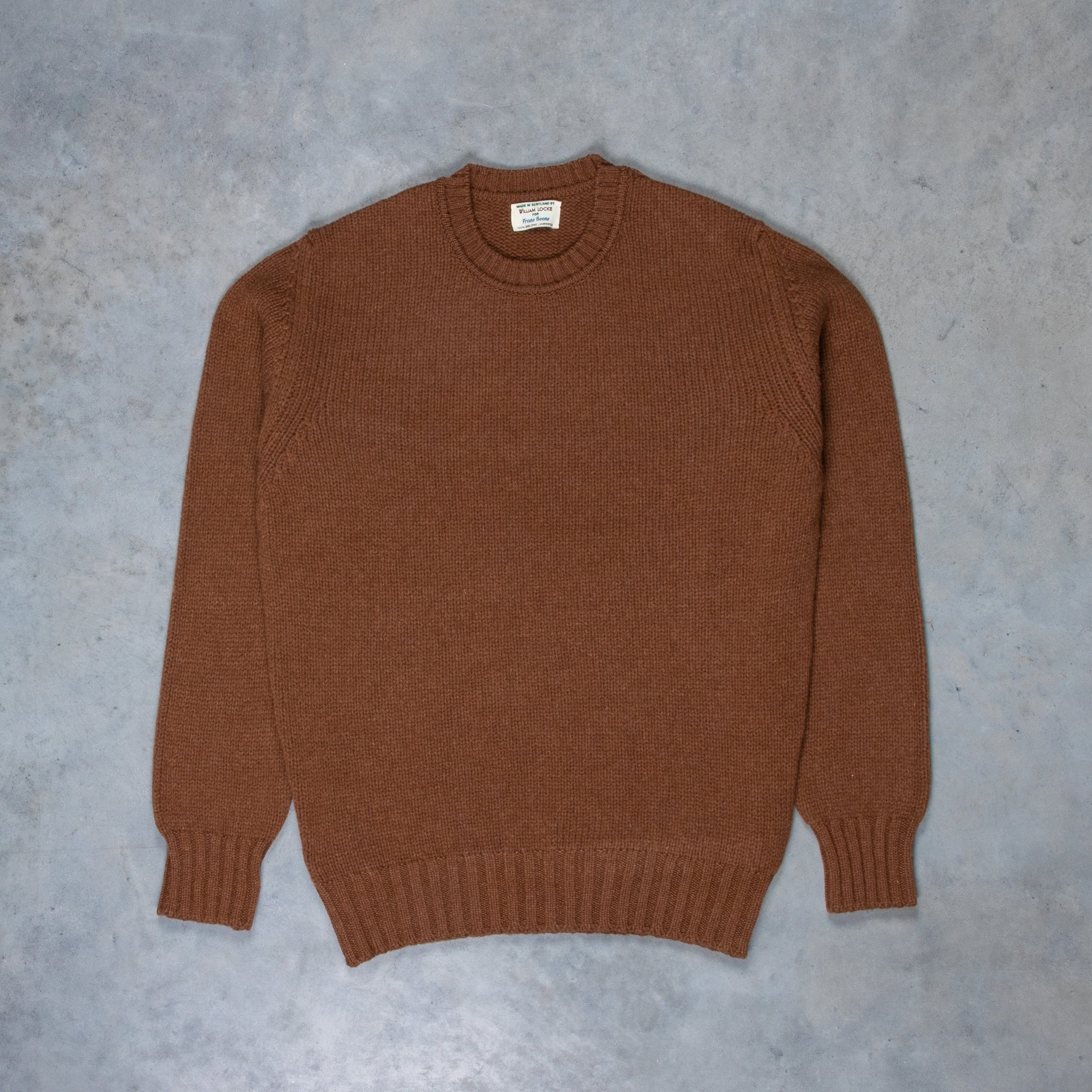 William Lockie x Frans Boone Alain Lambswool Crew Neck Spaniel