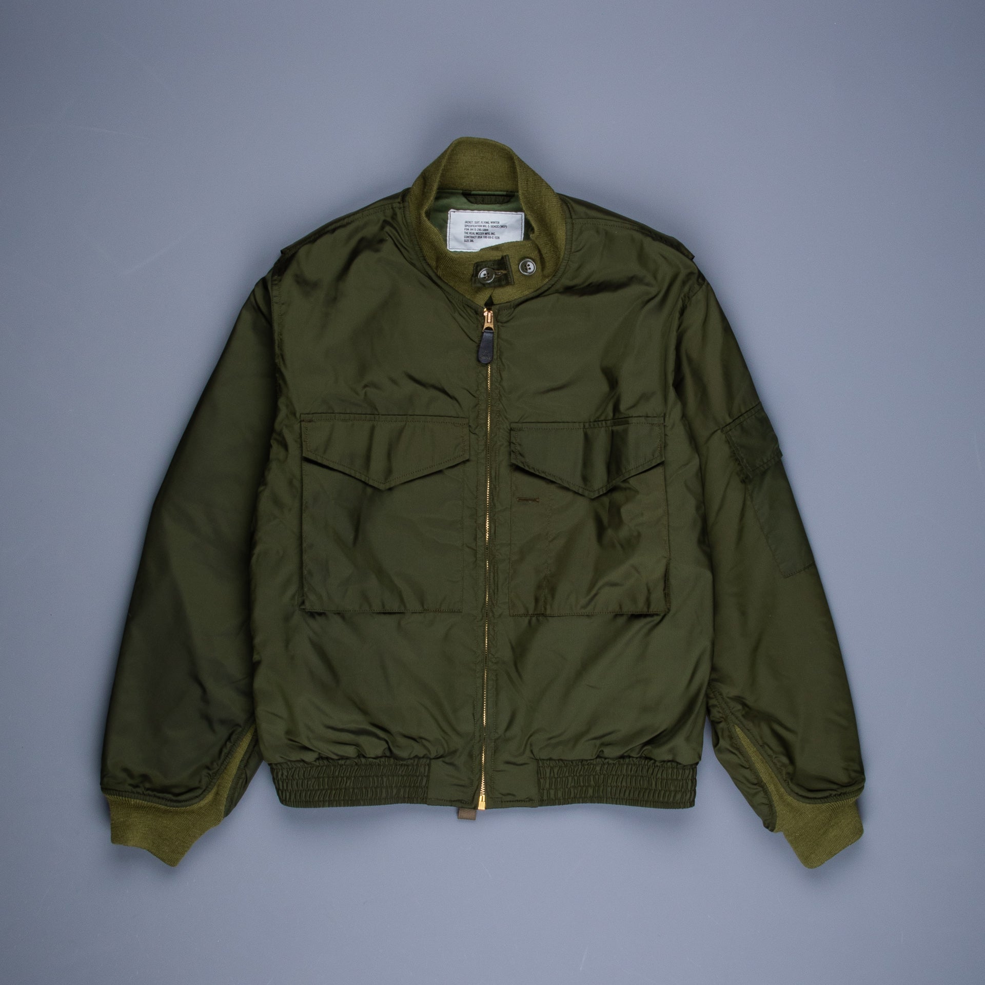 The Real McCoy's Jacket - Suit Flying Winter Olive