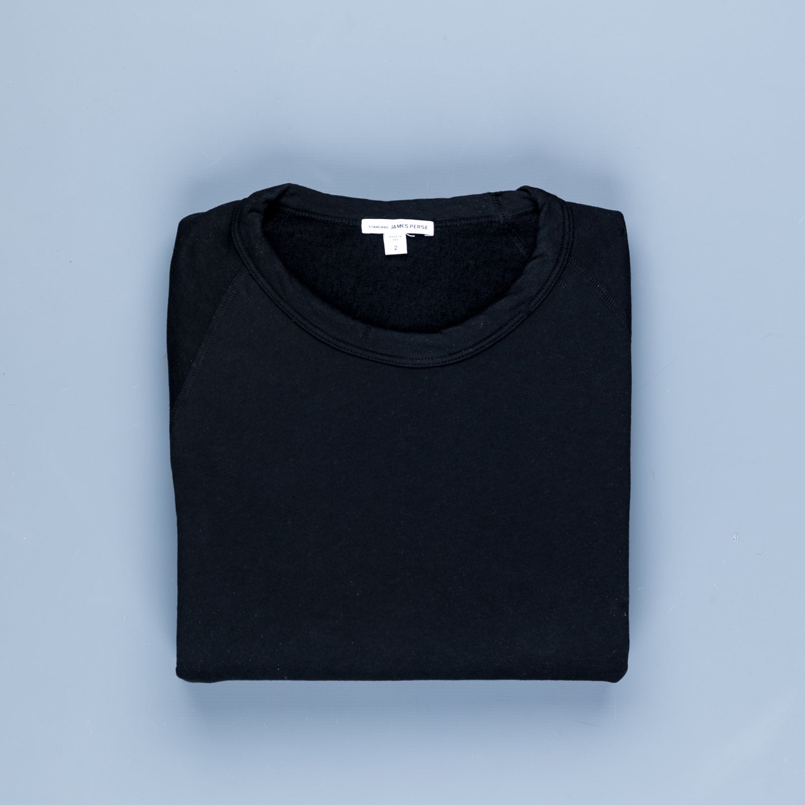 James Perse Vintage Fleece raglan pullover black