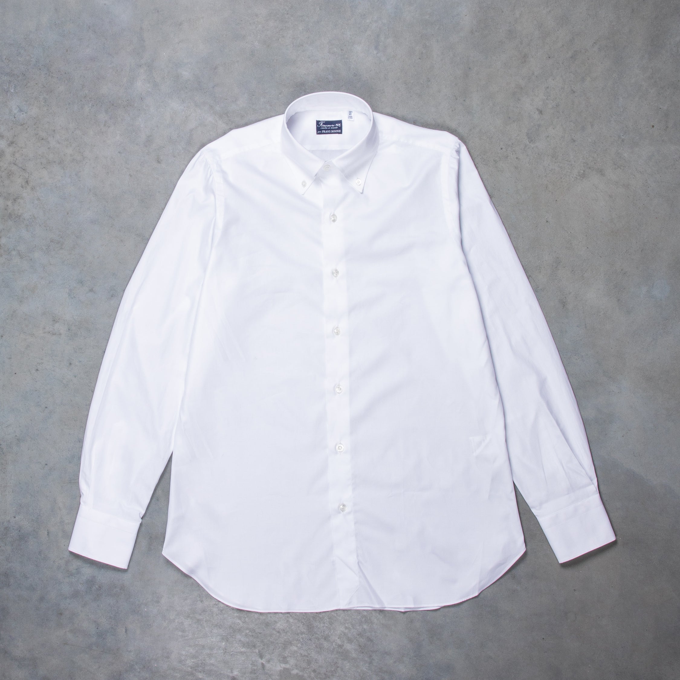 Finamore Napoli shirt Collar Lucio Royal Oxford White