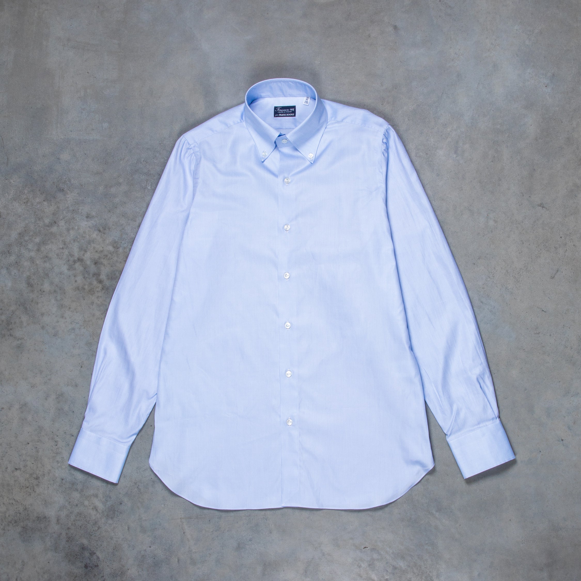 Finamore Napoli shirt Collar Lucio Royal Oxford Light Blue