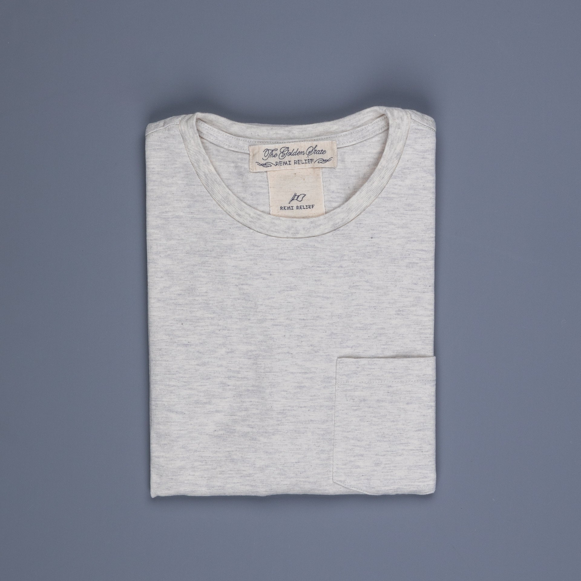 Remi Relief Heavy Cotton pocket tee Heather Gray – Frans
