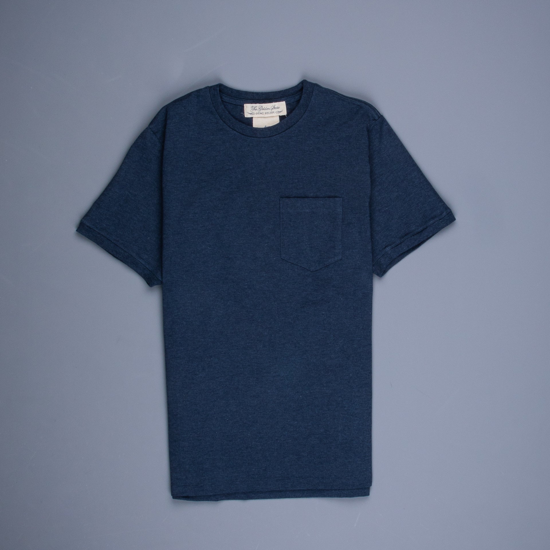 Remi Relief Heavy Cotton pocket tee Heather Navy