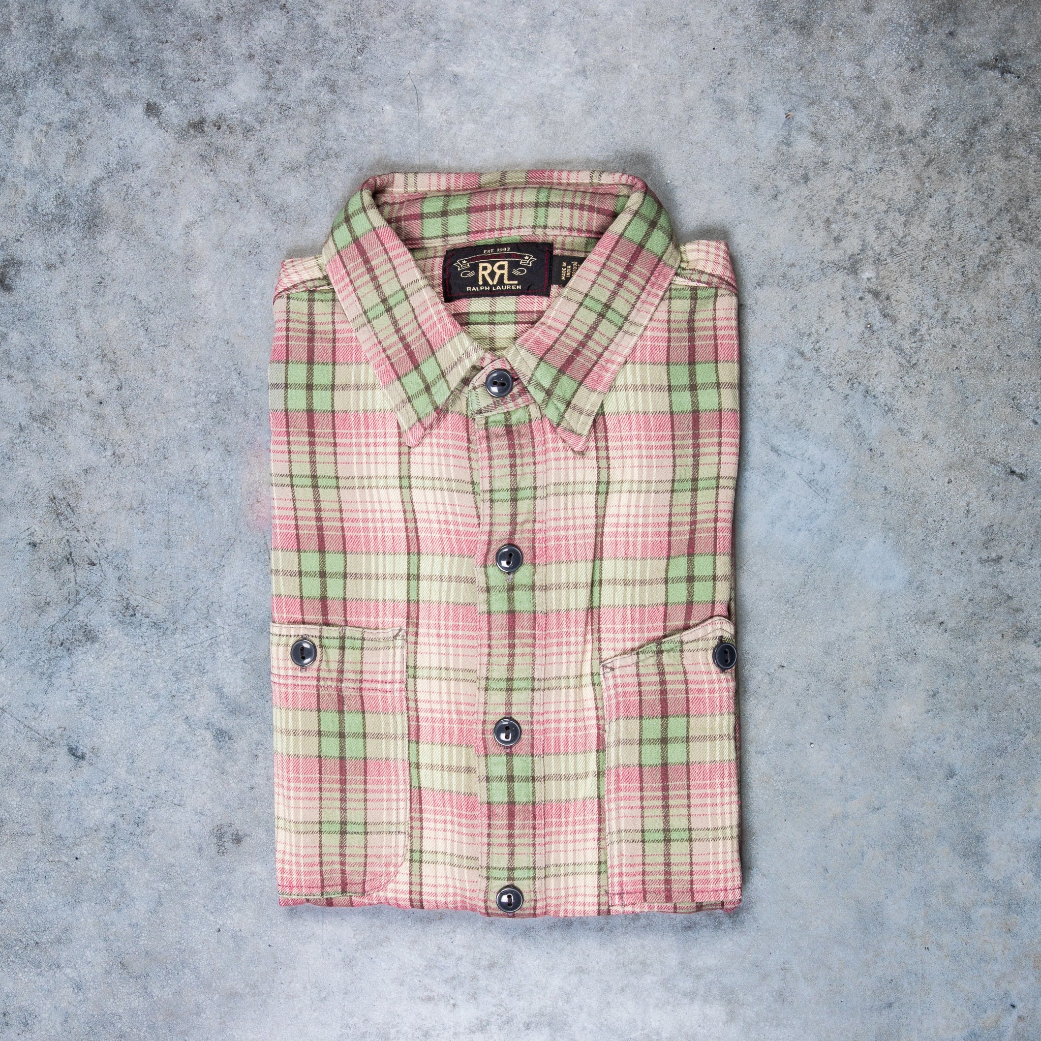 RRL Butte Sport Shirt RL-597 Sage Pink