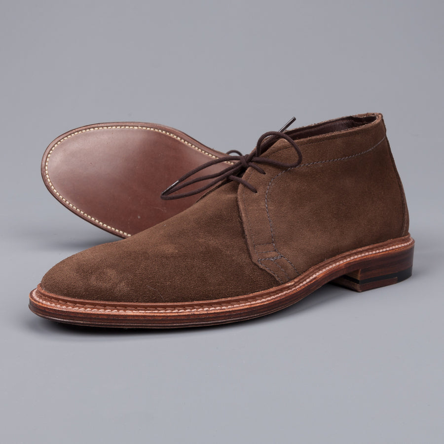 Alden chukka in unlined dark brown 