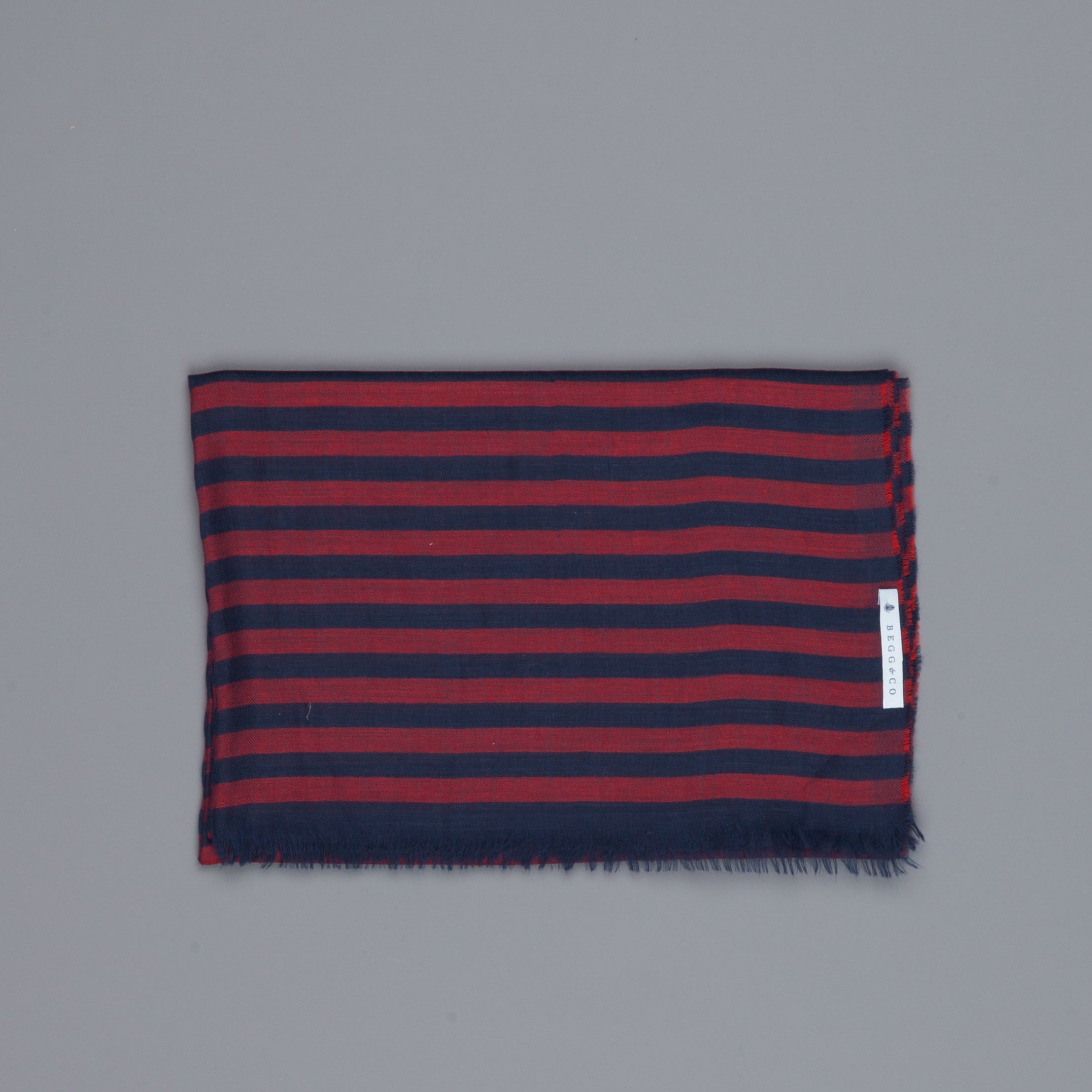 Alex Begg Wispy woven stole cashmere Gill in Red