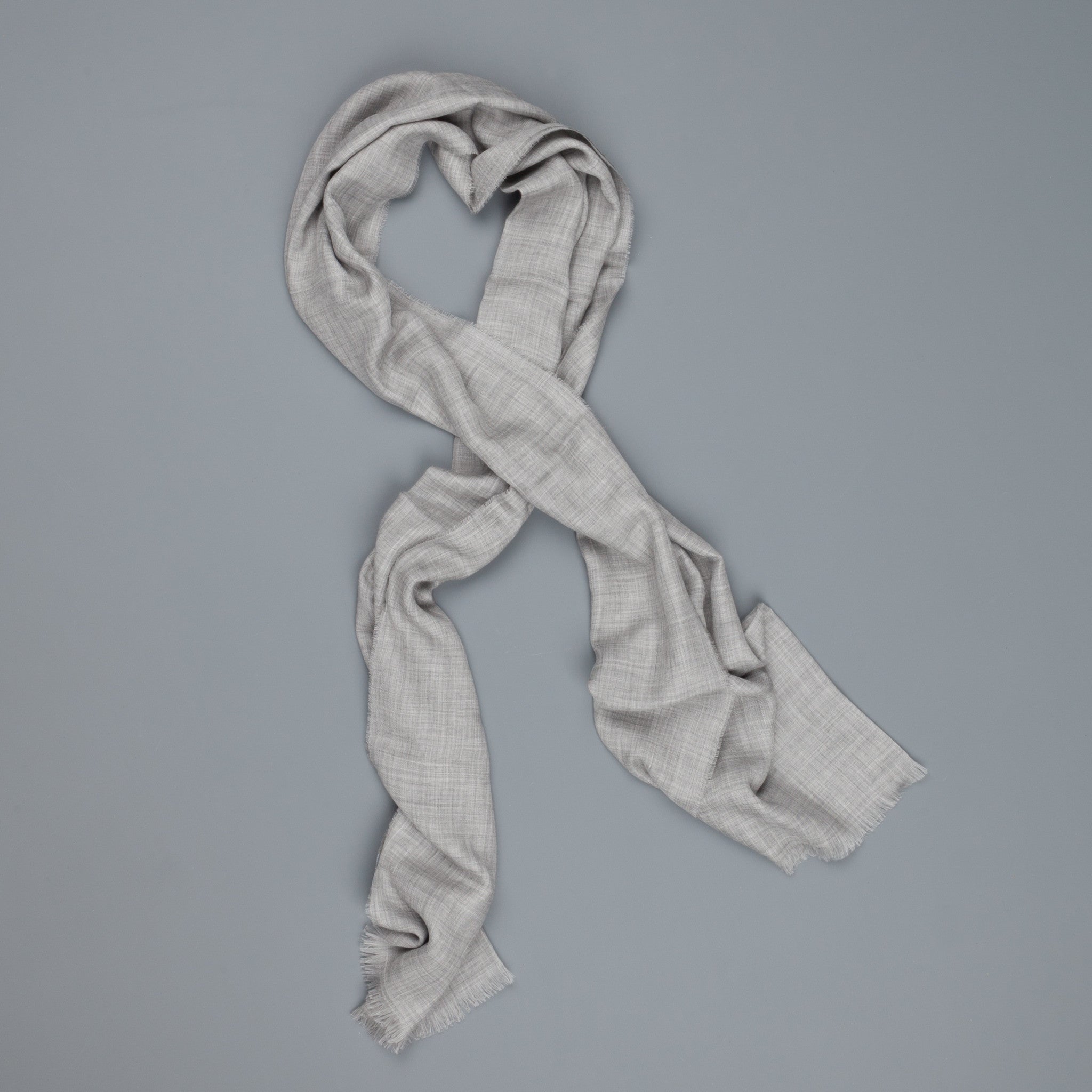 Alex Begg Wispy woven stole cashmere  Mid Grey