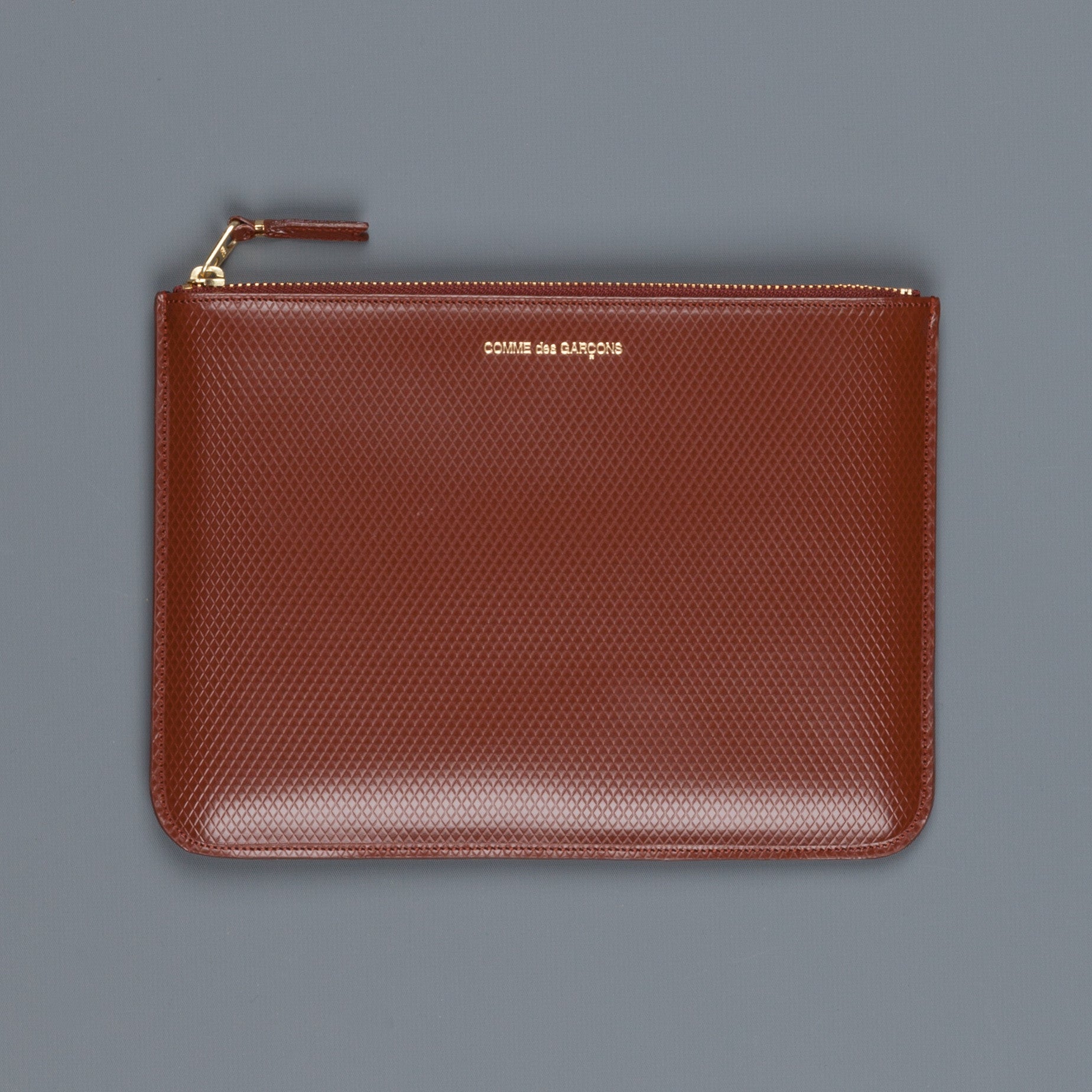 Comme des Garçons Wallet Luxury leather envelop brown