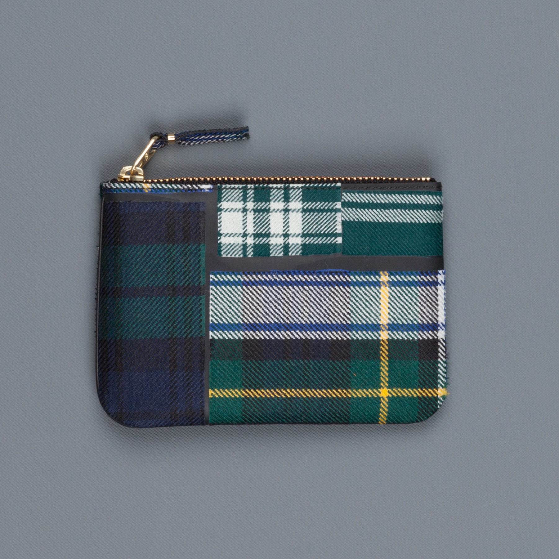 Comme des Garçons Wallet small envelop Tartan Green