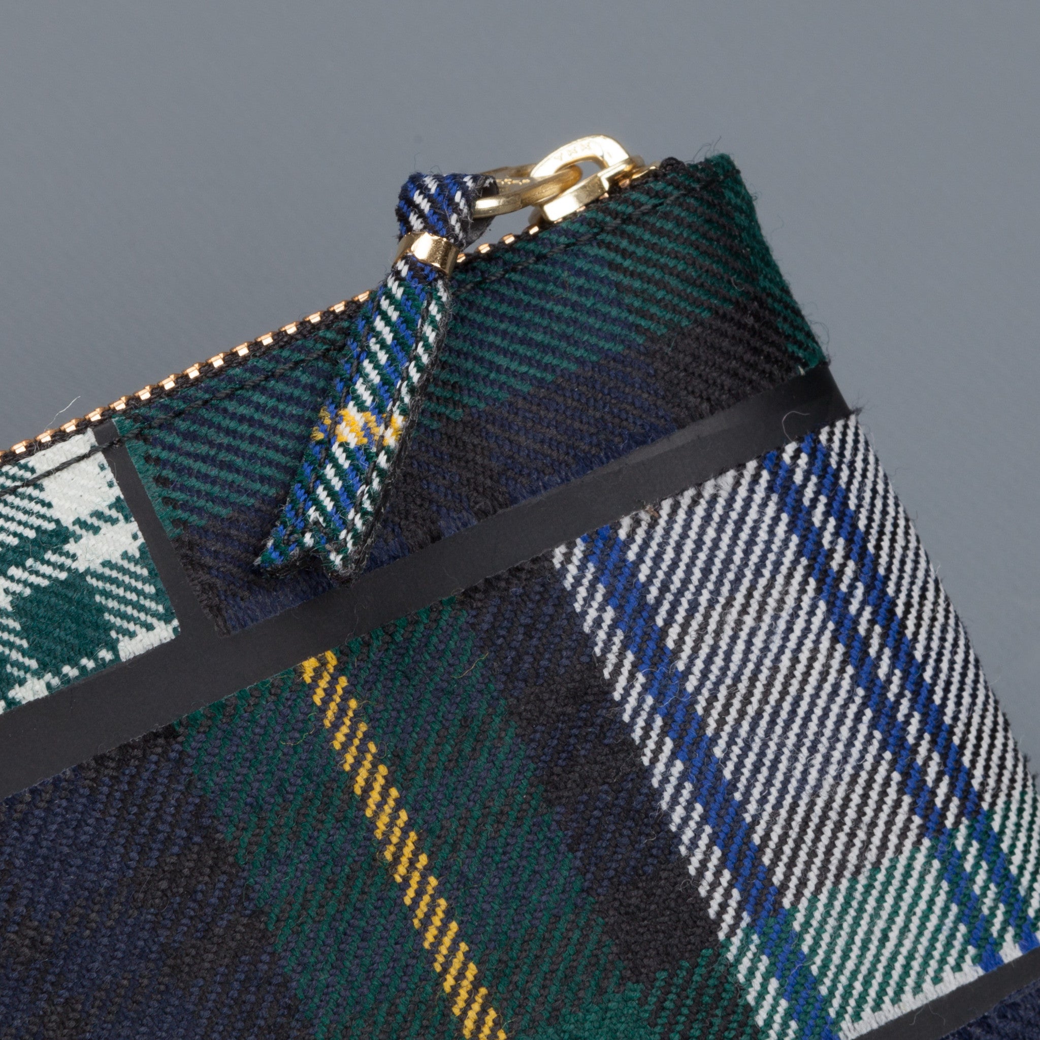 Comme des Garçons Wallet small envelop Tartan Green