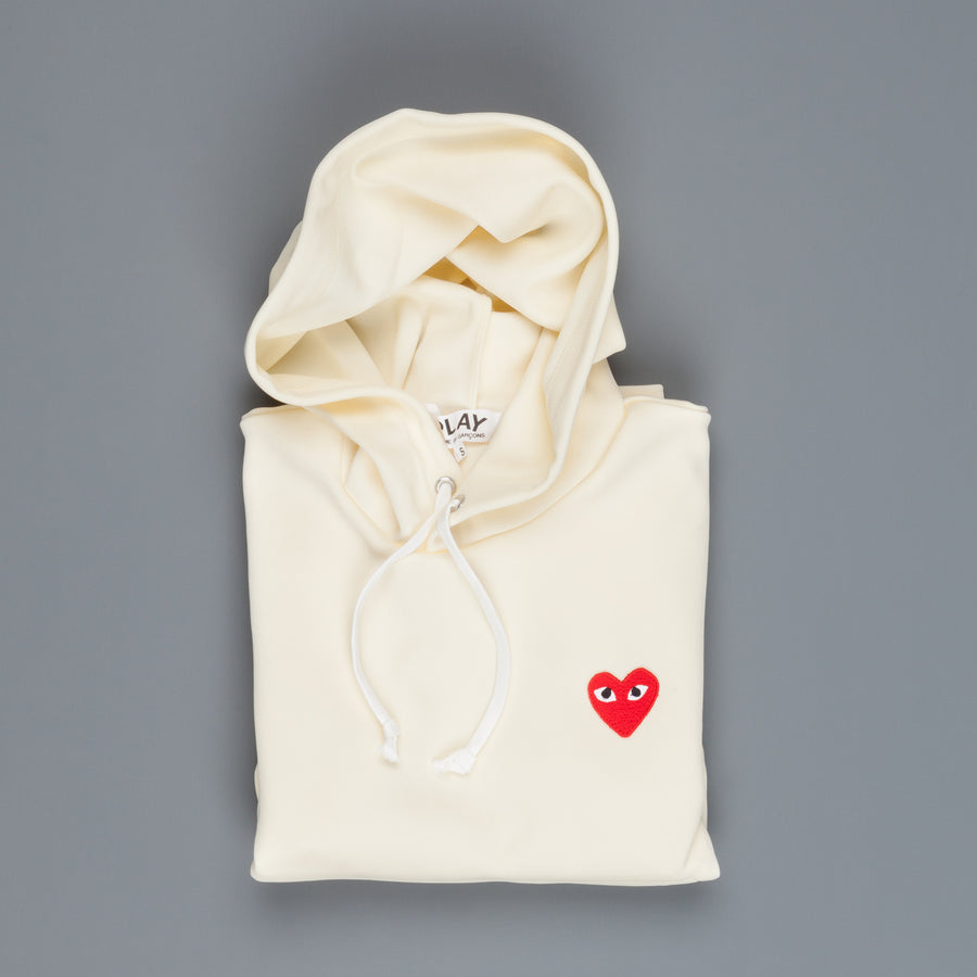 comme des garcons hoodie beige