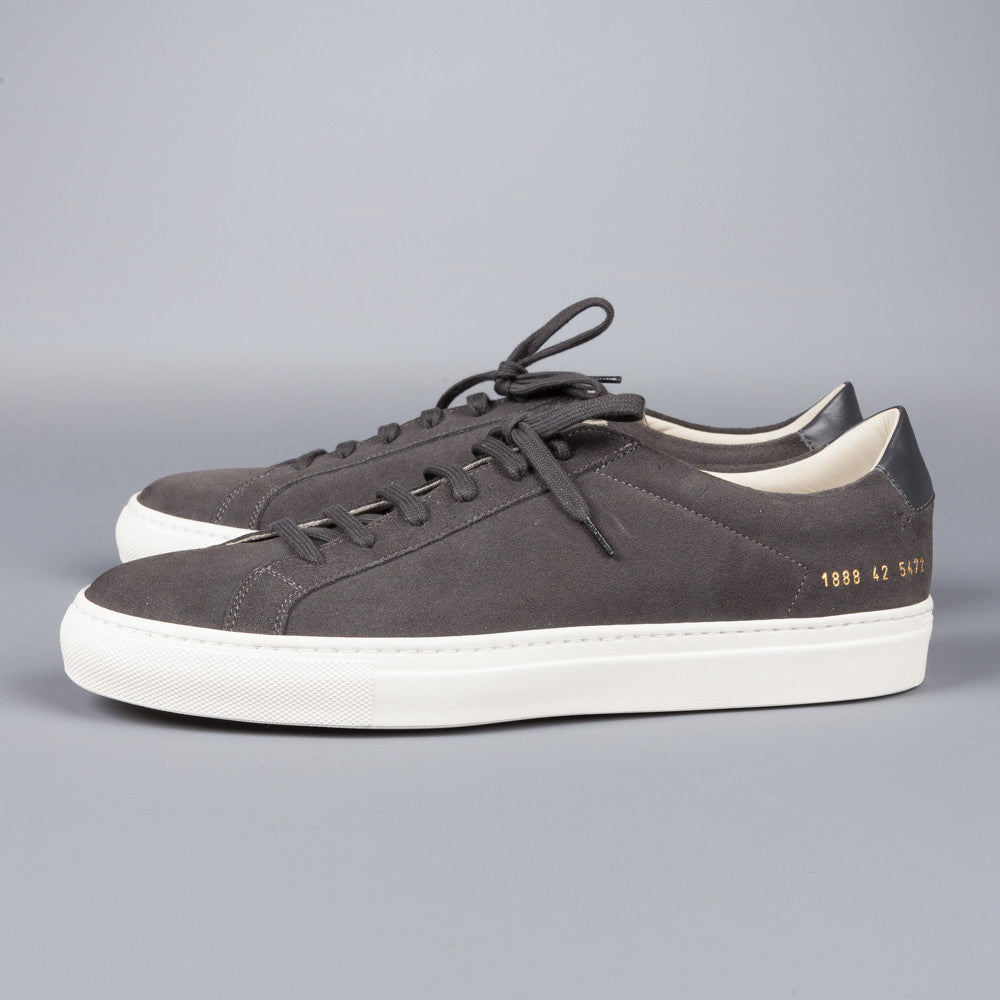 Common Projects Achilles Premium in suede dark grey - Frans Boone Store