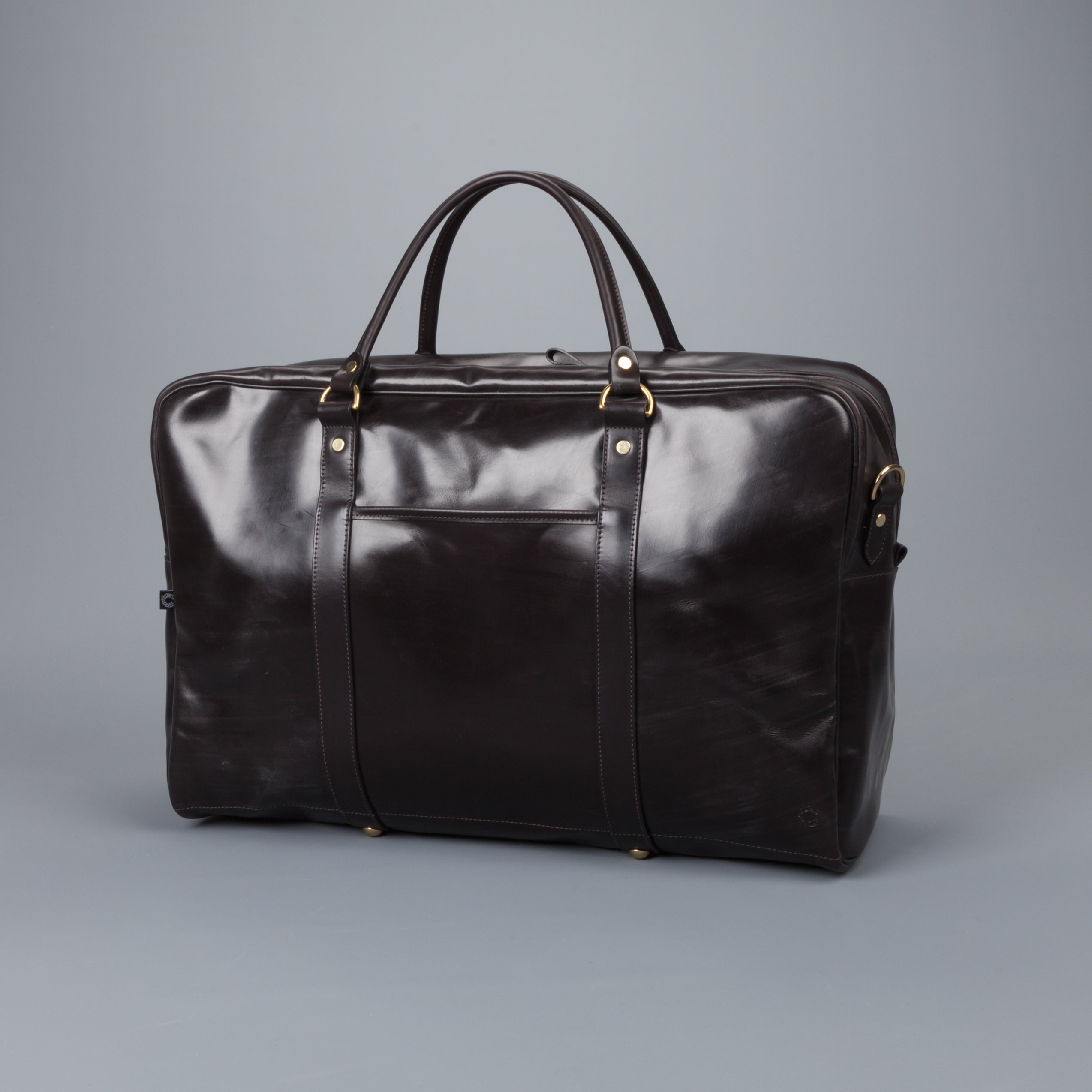 Croots Bridle Leather Holdall Dark Havana - Medium