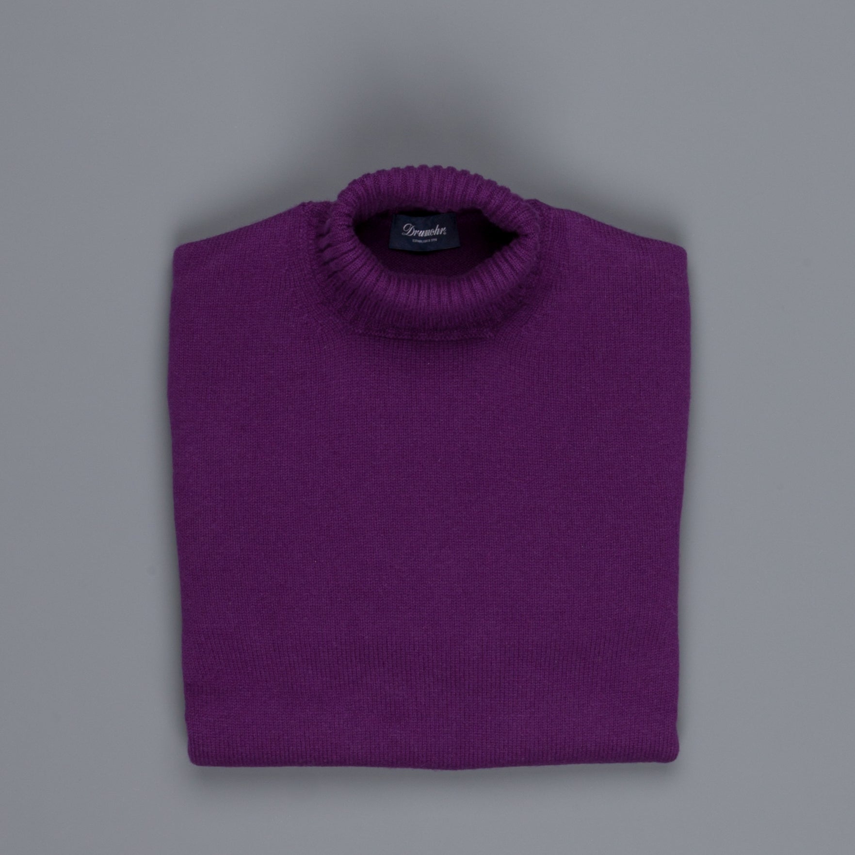 Drumohr Cashmere Dolcevita Turtleneck Dark Violet