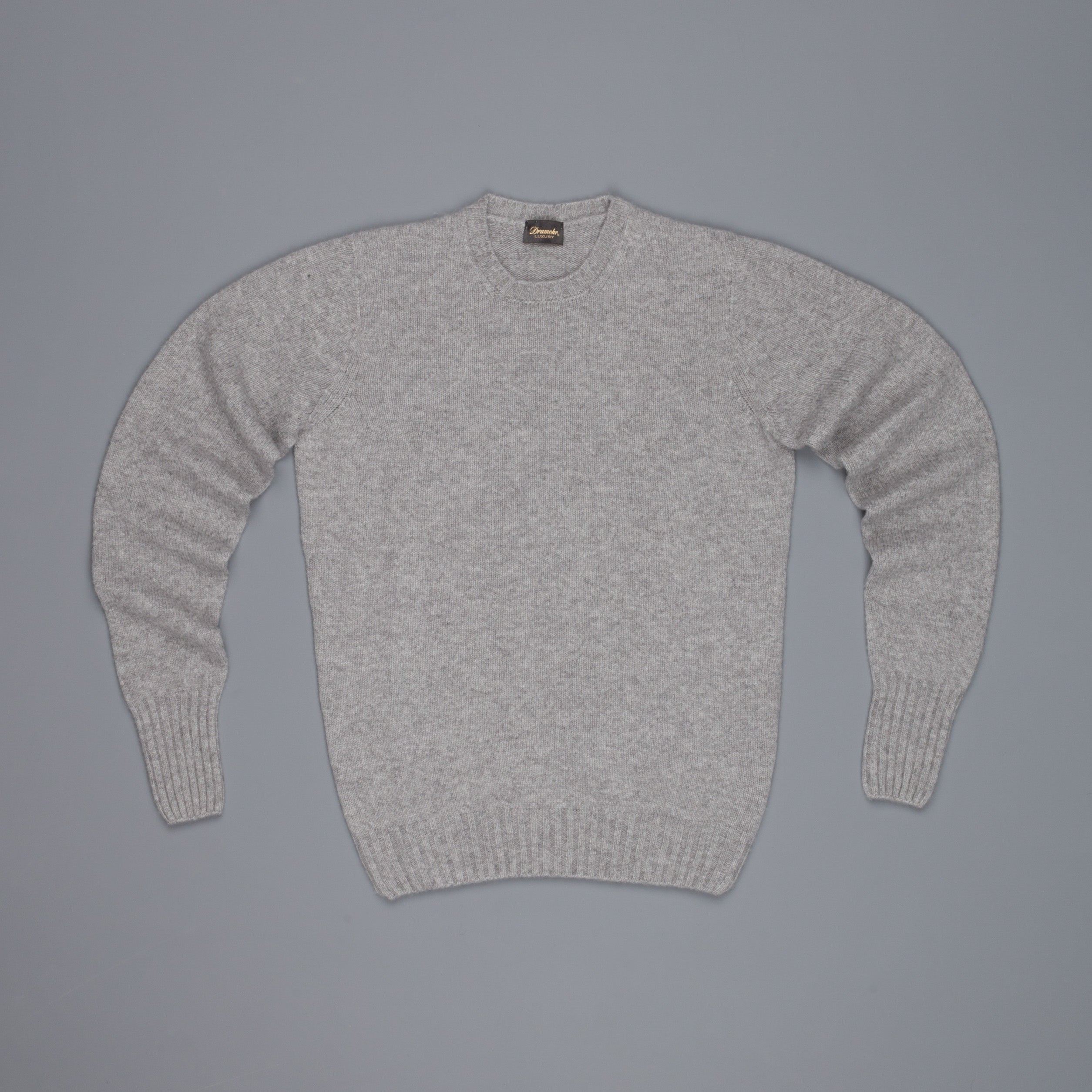 Drumohr Cashmere Crew Neck Grey Melange