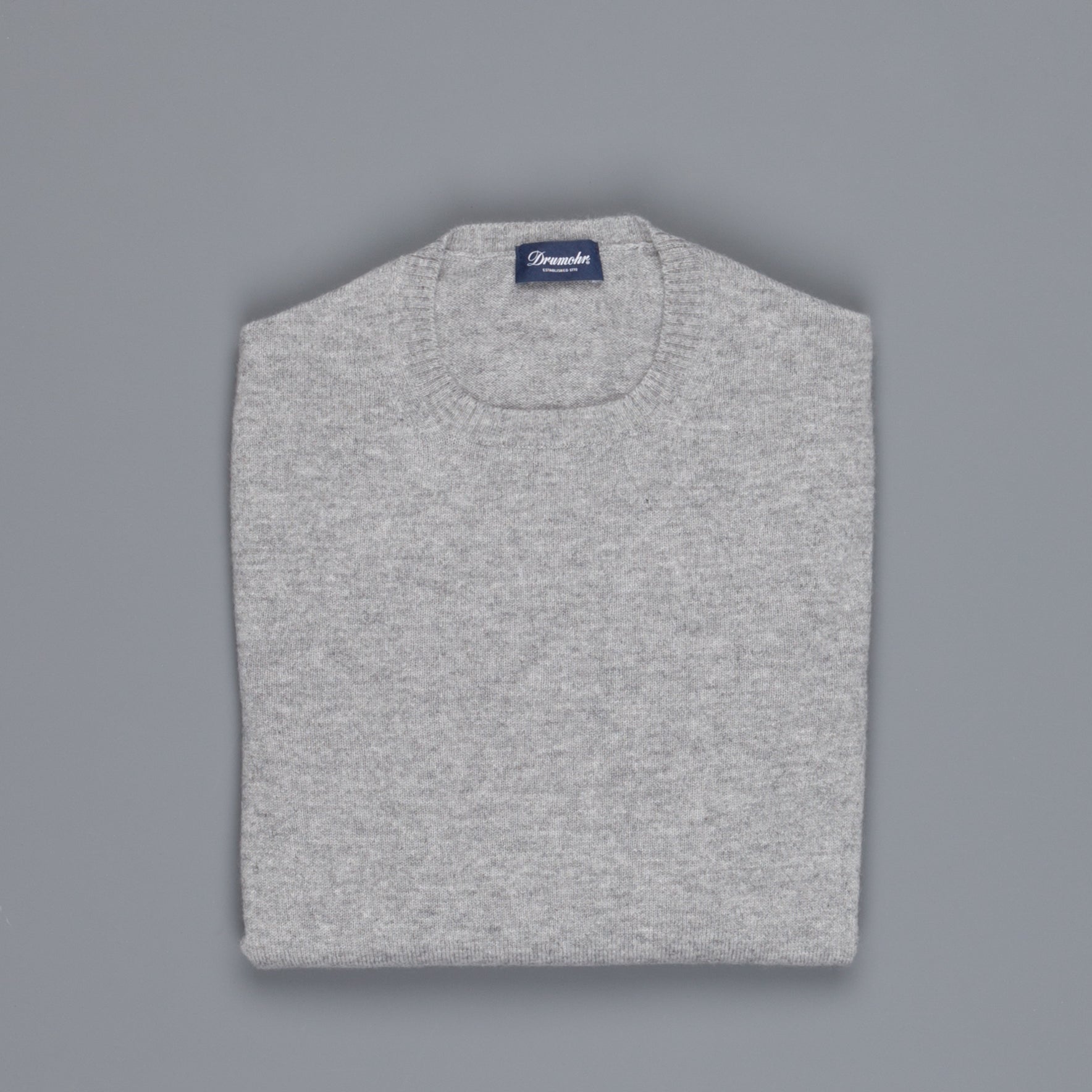 Drumohr Tabor Cashmere Crew Neck Grey