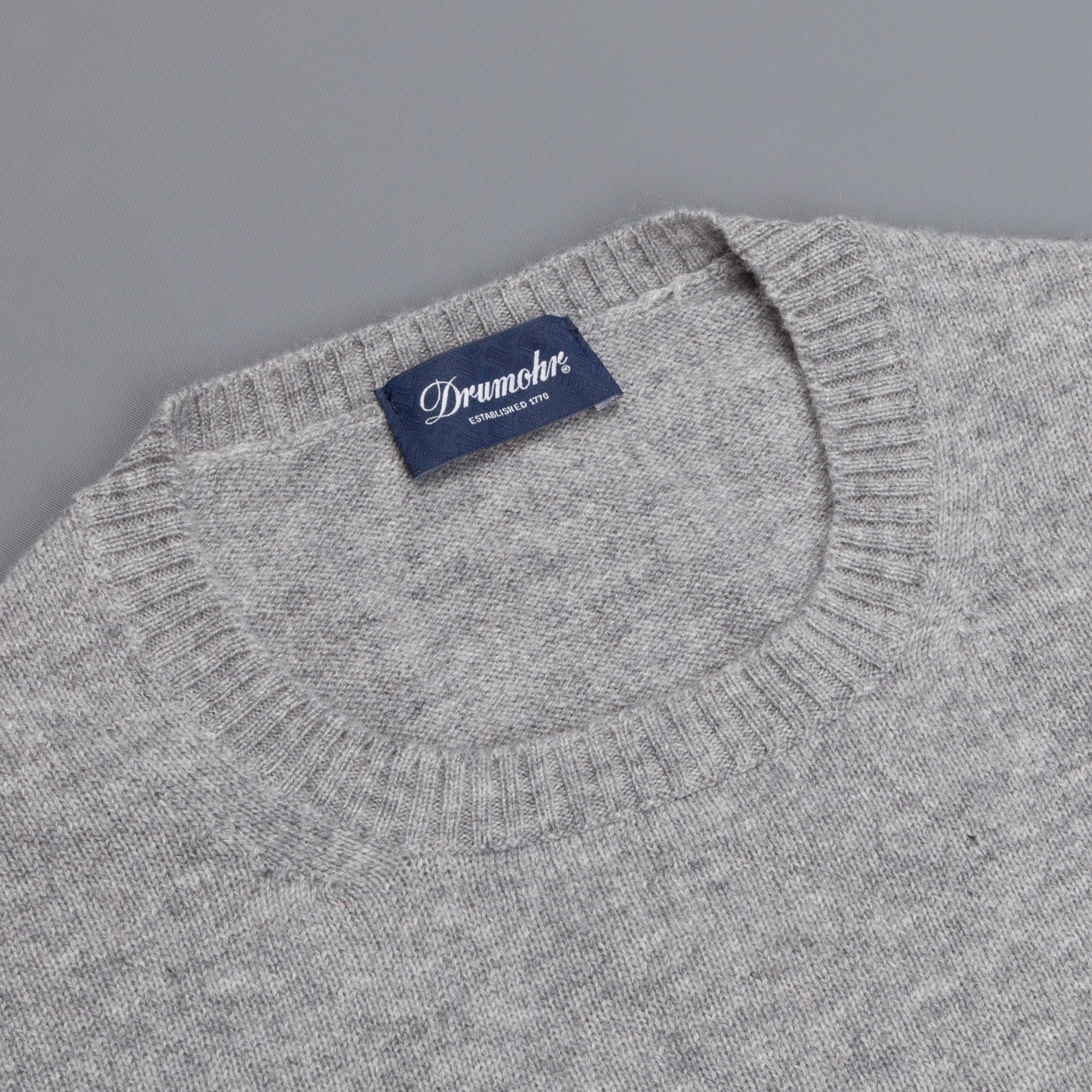 Drumohr Tabor Cashmere Crew Neck Grey