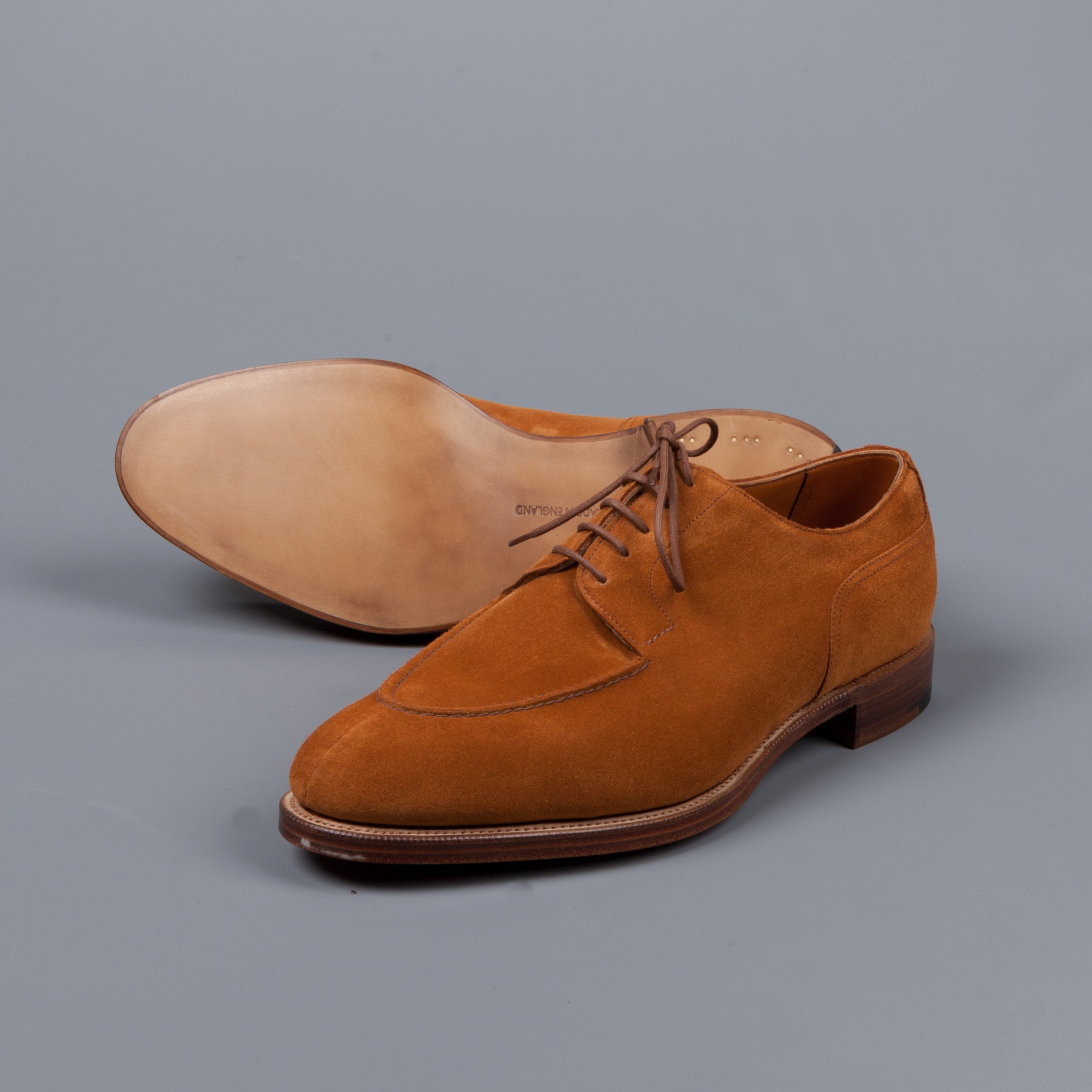 Edward Green Dover Tobacco suede on leather sole