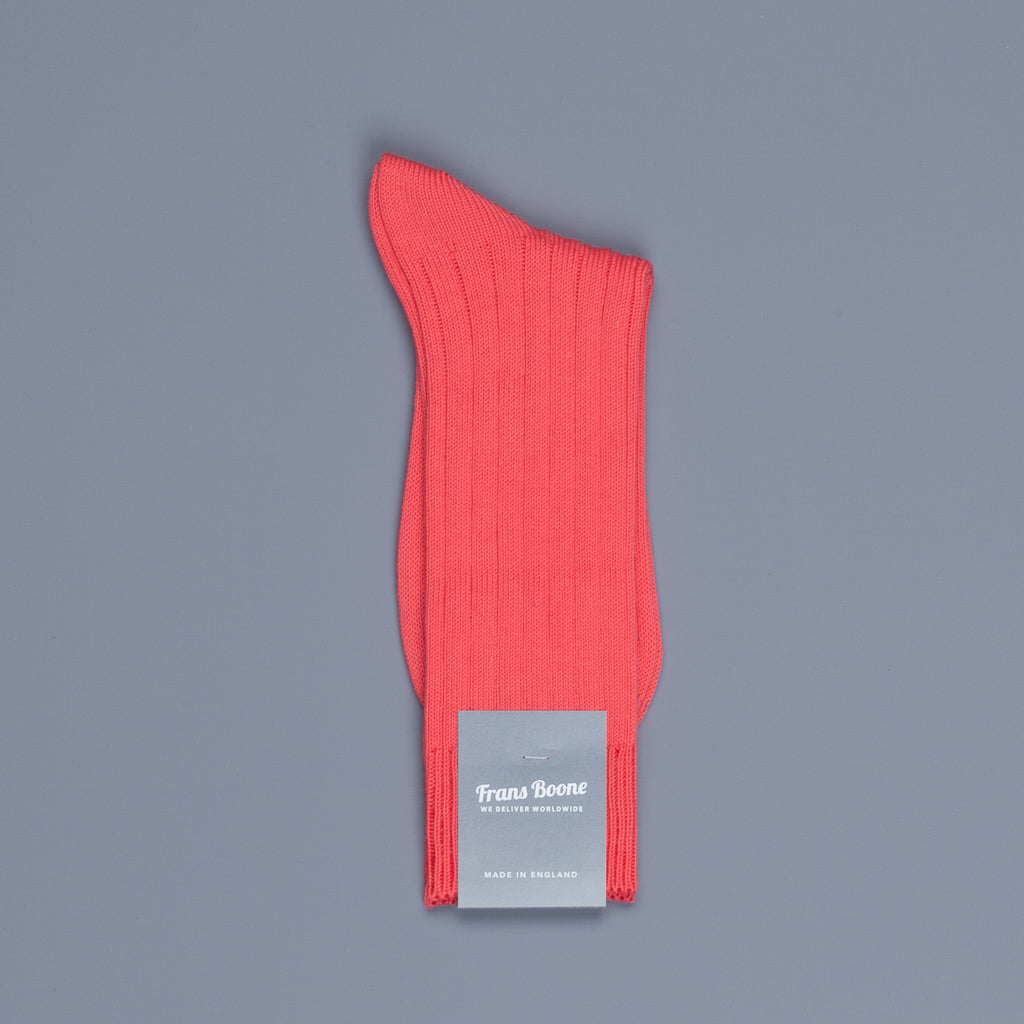 Frans Boone x Pantherella Raynor socks Coral