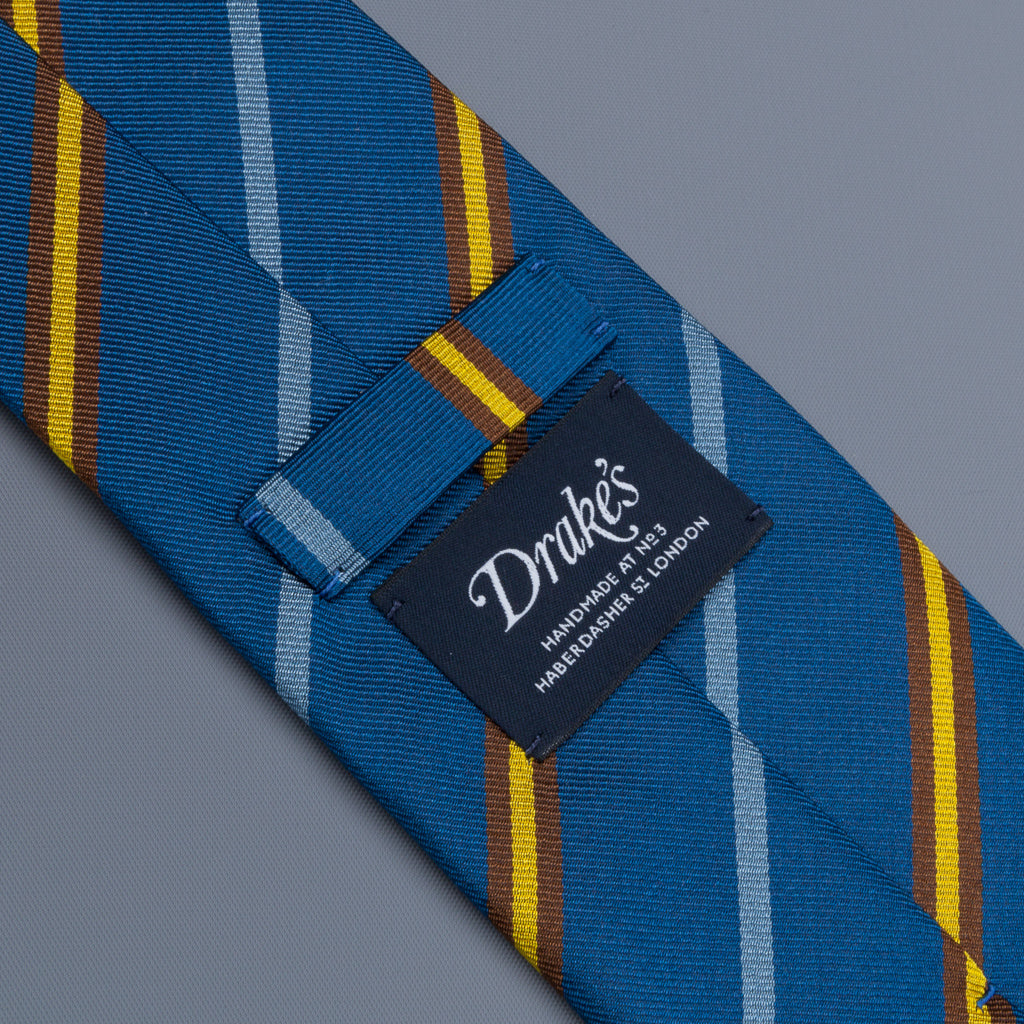 Drakes super repp Regimental tie Cambridge Old Salopian