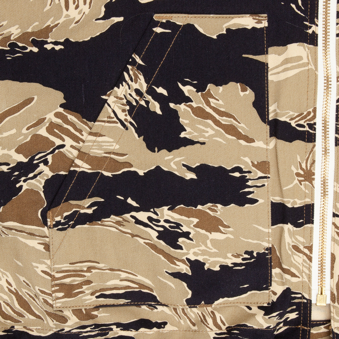 The Real McCoy's Tiger Camouflage Parka Gold tone