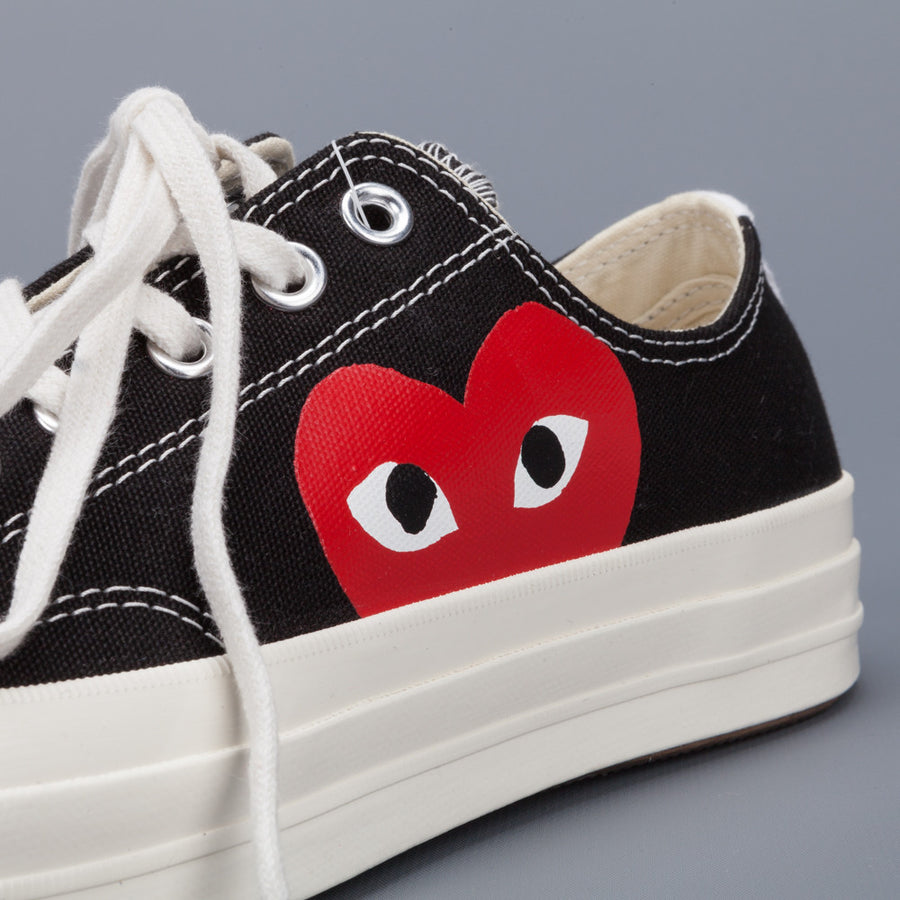 Comme des Garçons X Play Converse Chuck Taylor '70 low top in Black ...