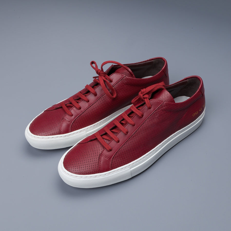 common projects red sneakers