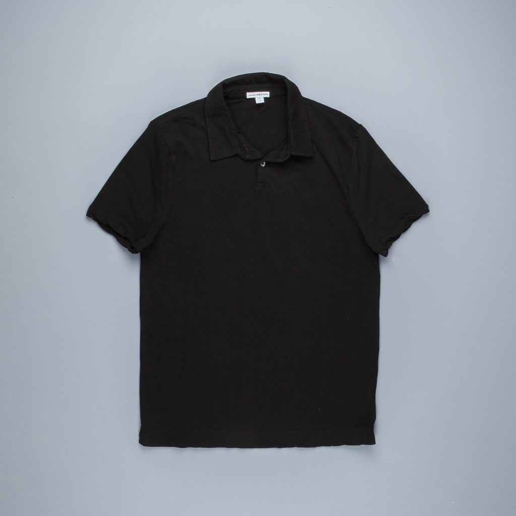 James Perse Dry Touch Jersey Polo Black