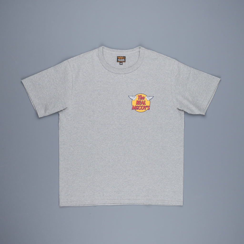 The Real McCoy´s Logo S/S Tee Gray