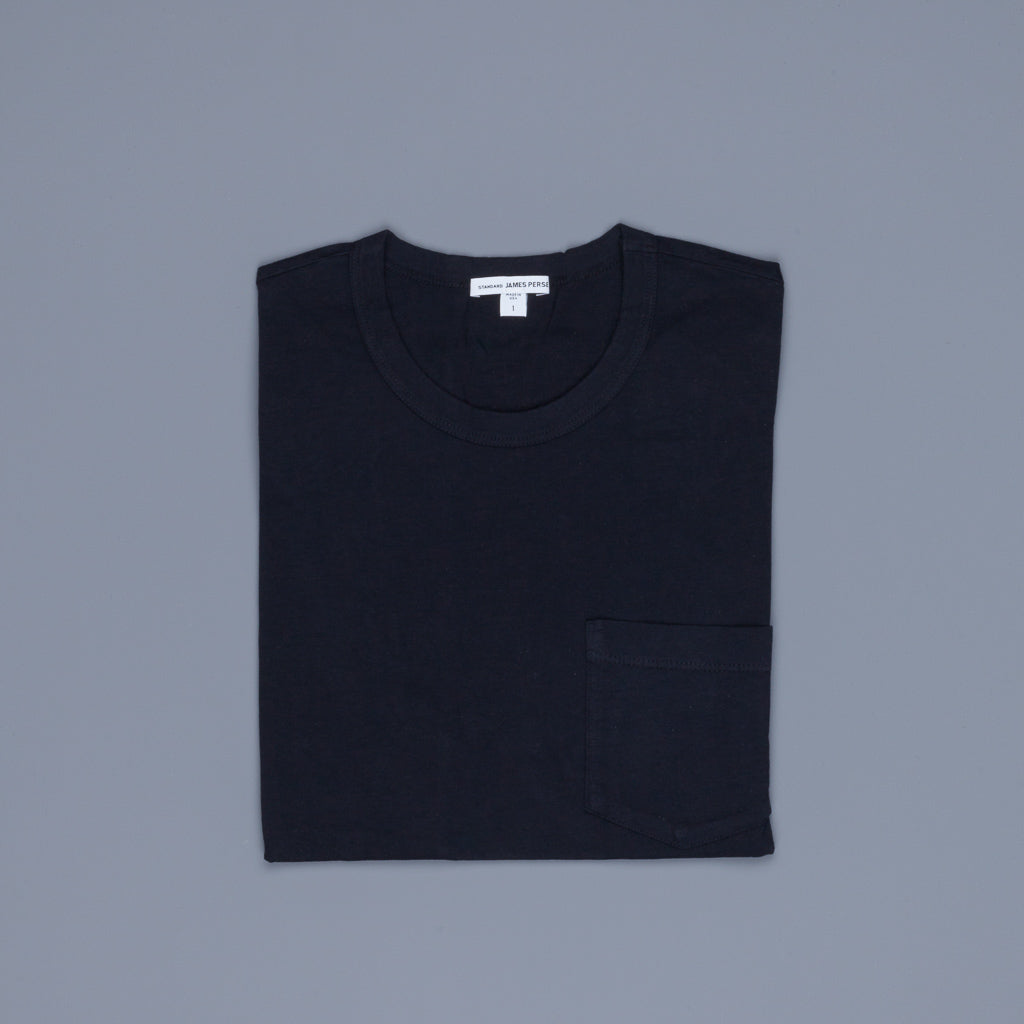 James Perse Crew Neck Pocket Tee Deep