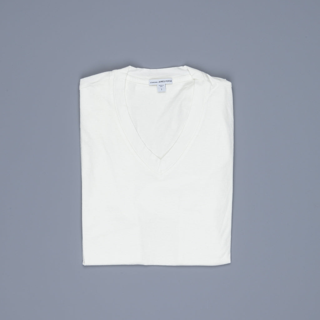 James Perse V Neck Tee Everest White