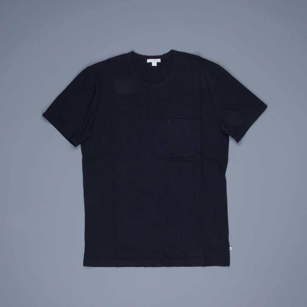 James Perse Crew Neck Pocket Tee Deep