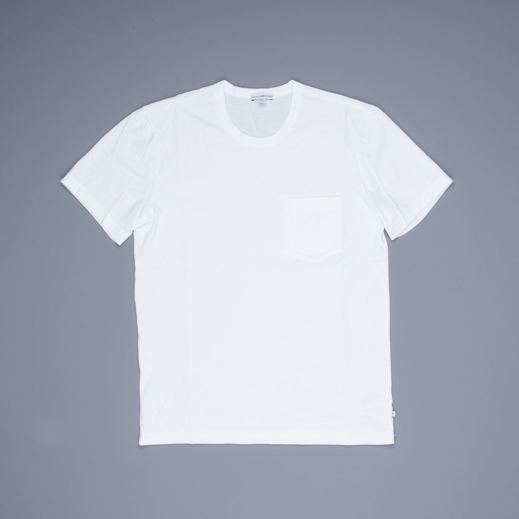 James Perse Crew Neck Pocket Tee White