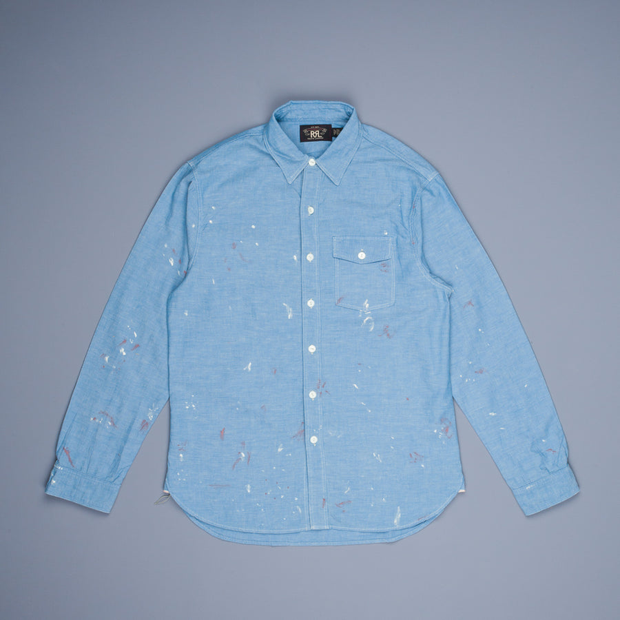 RRL Painted Chambray Workshirt Reactive 