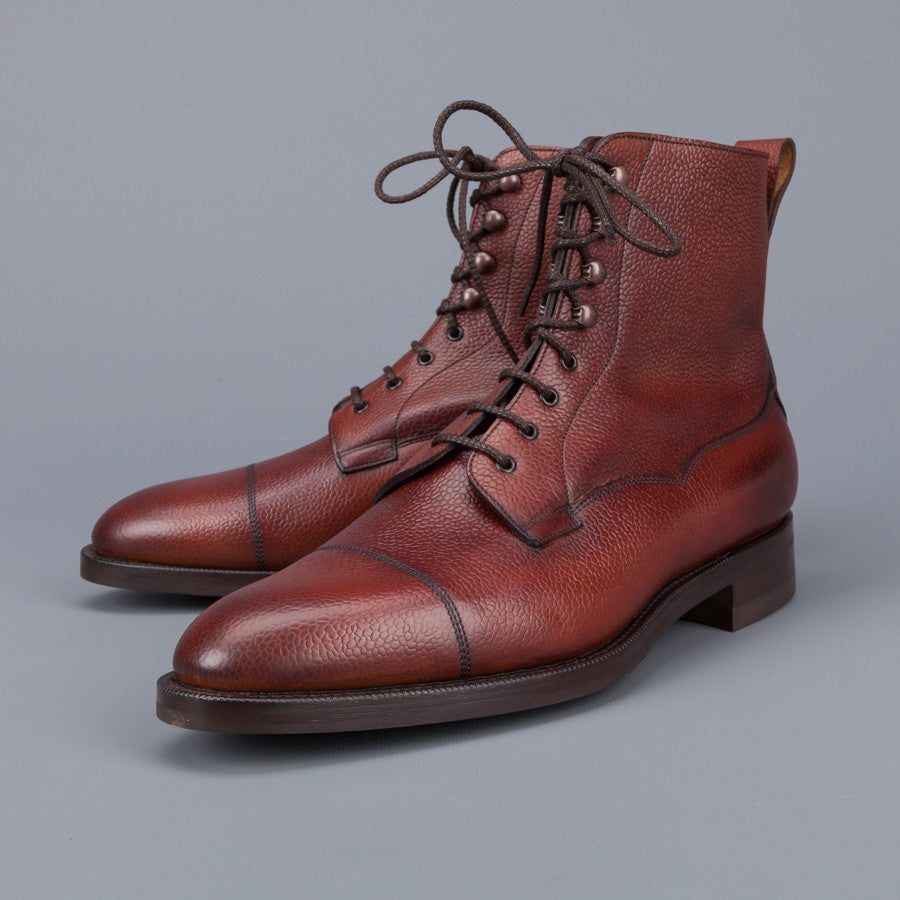 Edward Green Galway in Rosewood Country Calf grain leather last 82 on