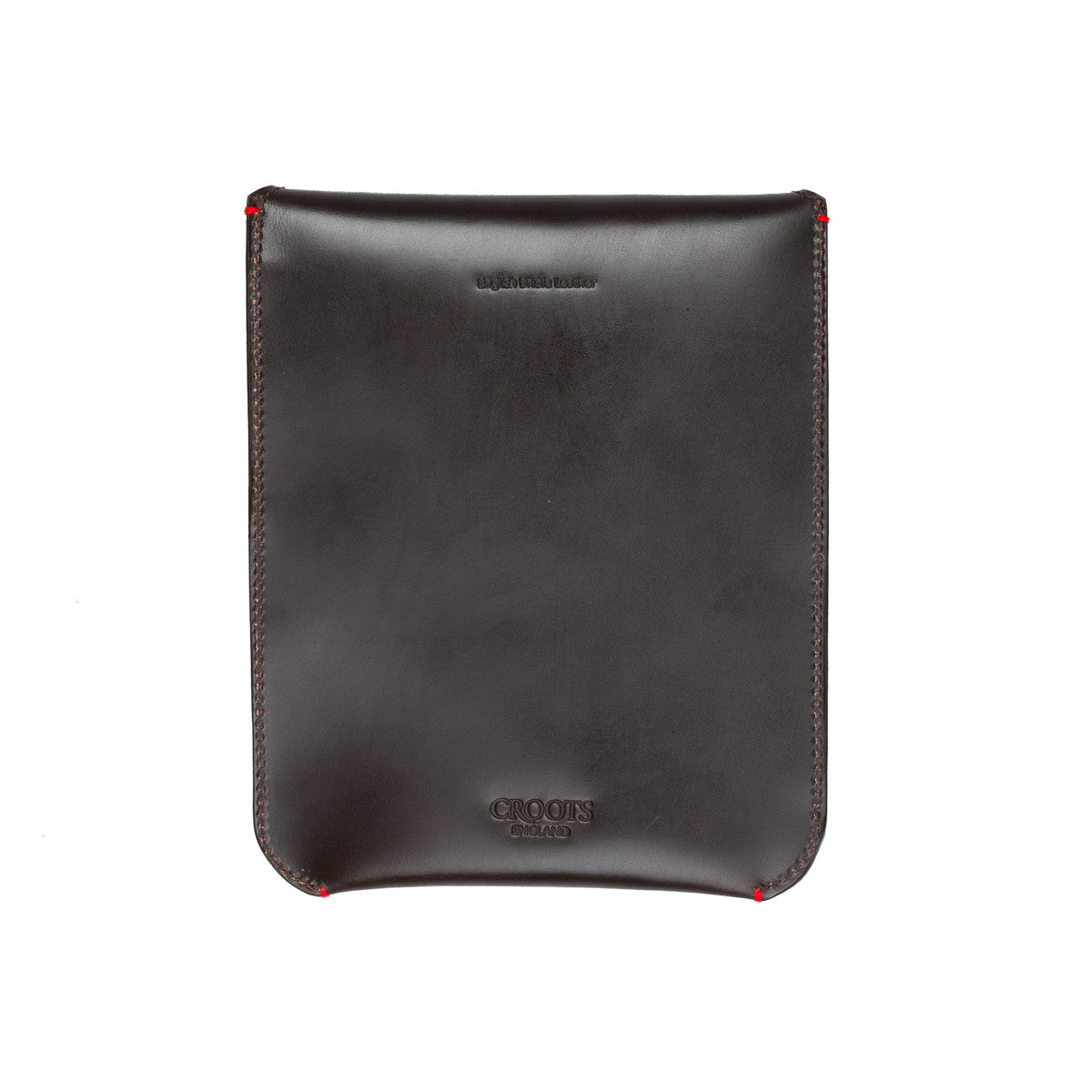 Croots Malton Bridle leather Mini I pad sleeve Dark havana