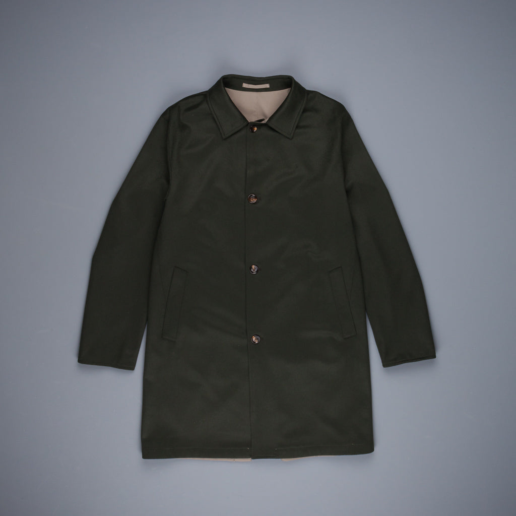 Kired Peak Reversible Coat Verde Scuro - Grigio Medio