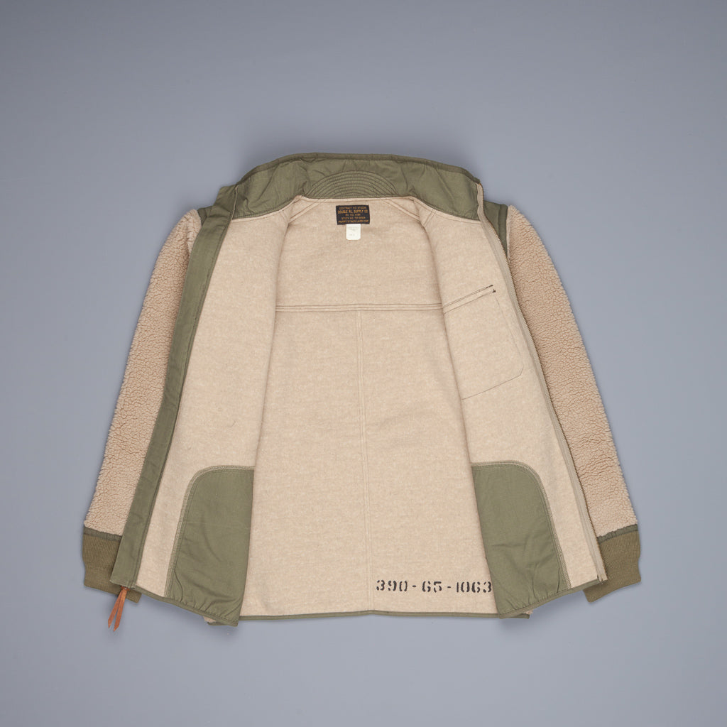 RRL Sherpa liner mountain cream