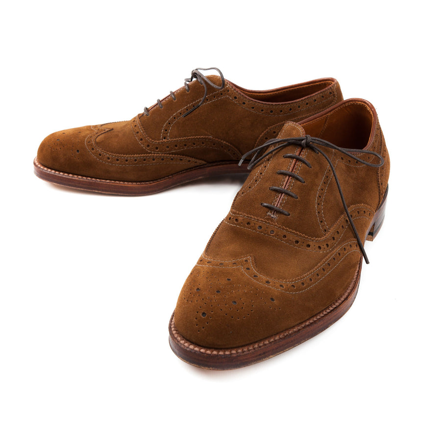 alden suede wingtip