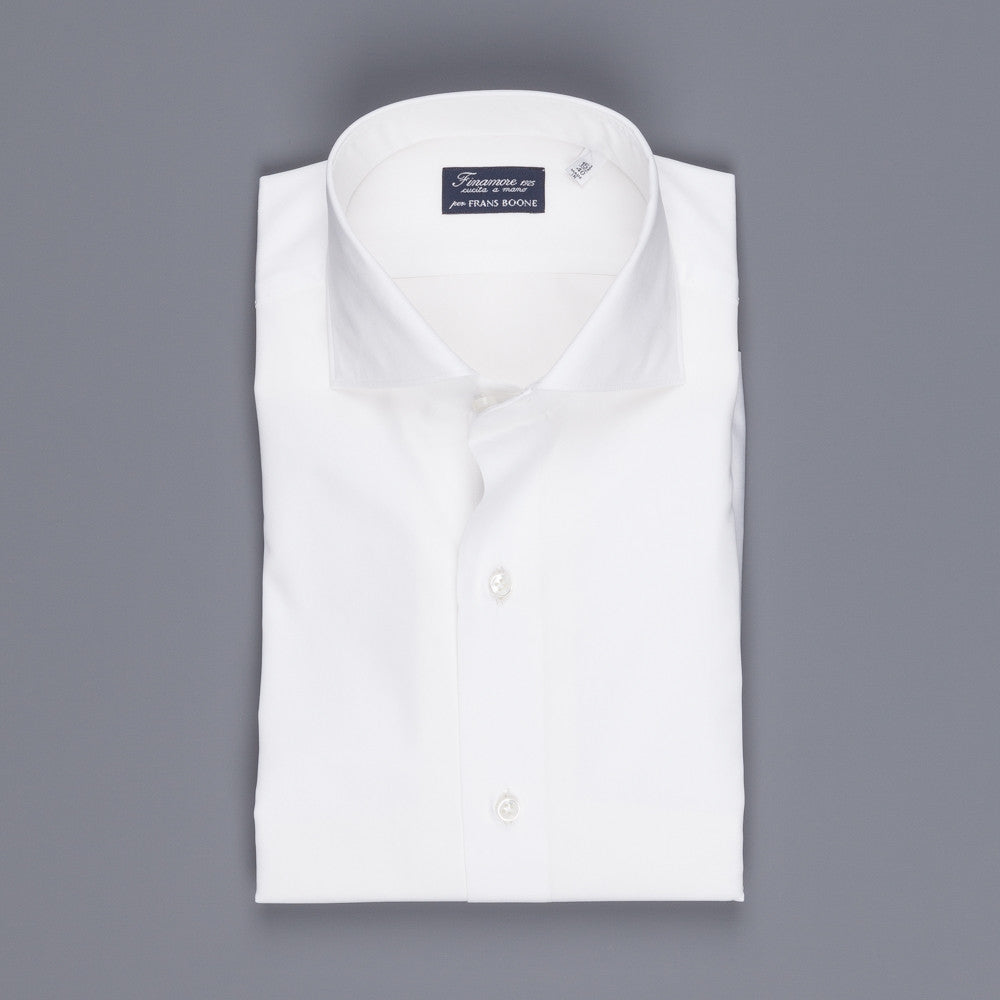 Finamore Milano Shirt Soft Collar Eduardo White