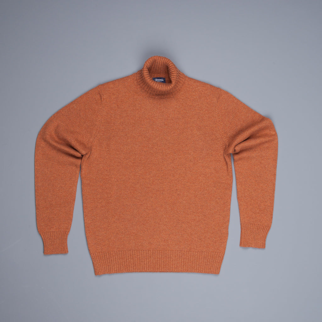 Drumohr Cashmere Dolcevita Turtleneck Caramello Melange