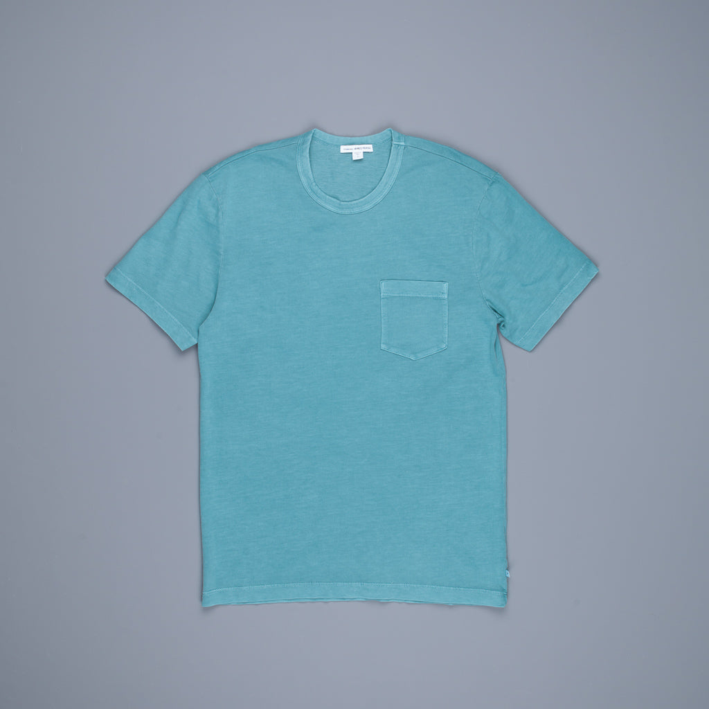 James Perse Crew Neck Pocket Tee Suede Jersey Sprite