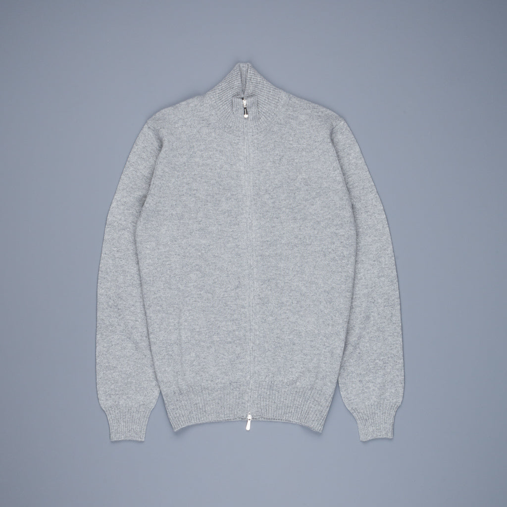 Drumohr Full Zip Cashmere Grigio Medio