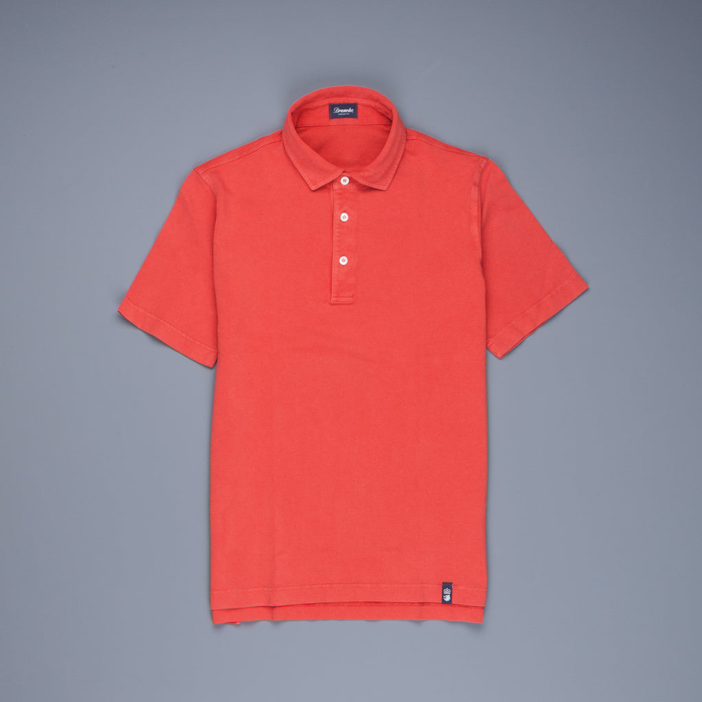 Drumohr Pique Polo Rosso