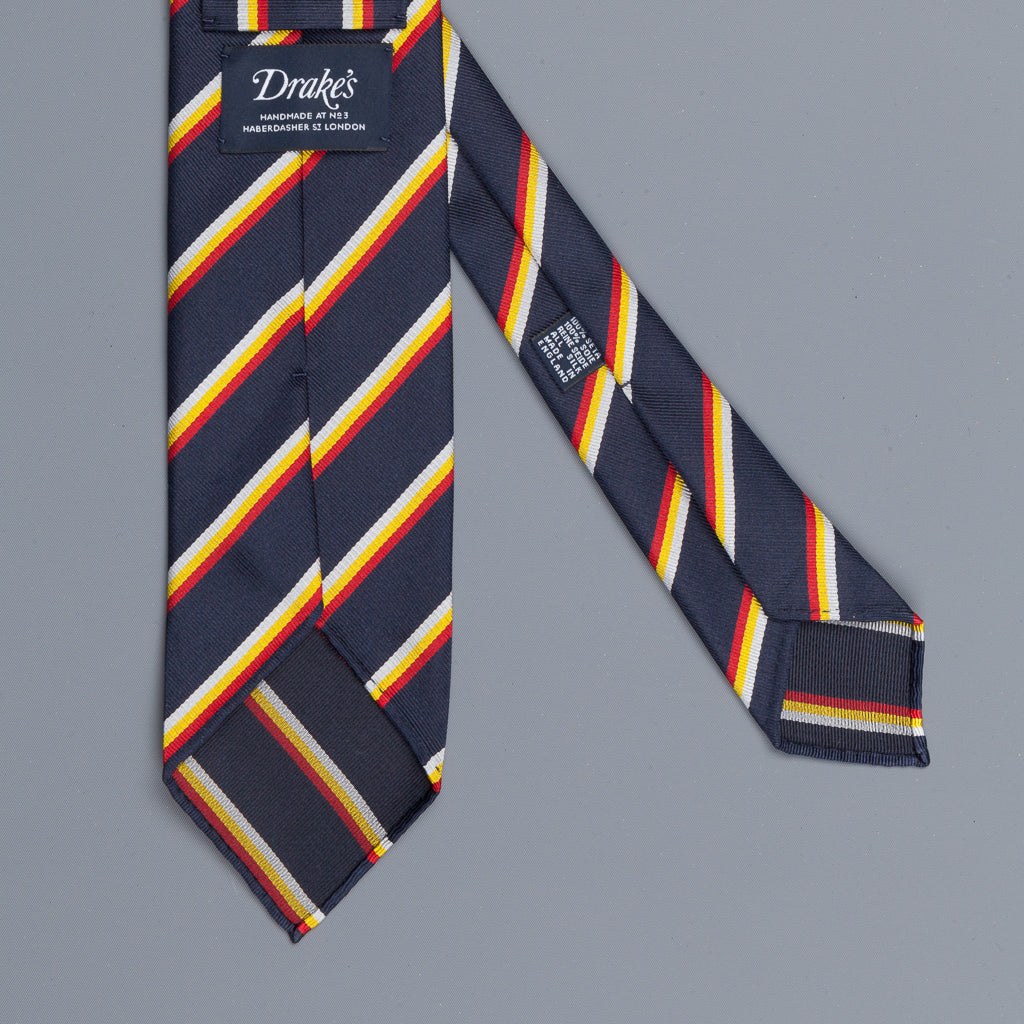 Drake's super repp Regimental tie 3rd Carabiniers Prince of Wales Dragoons