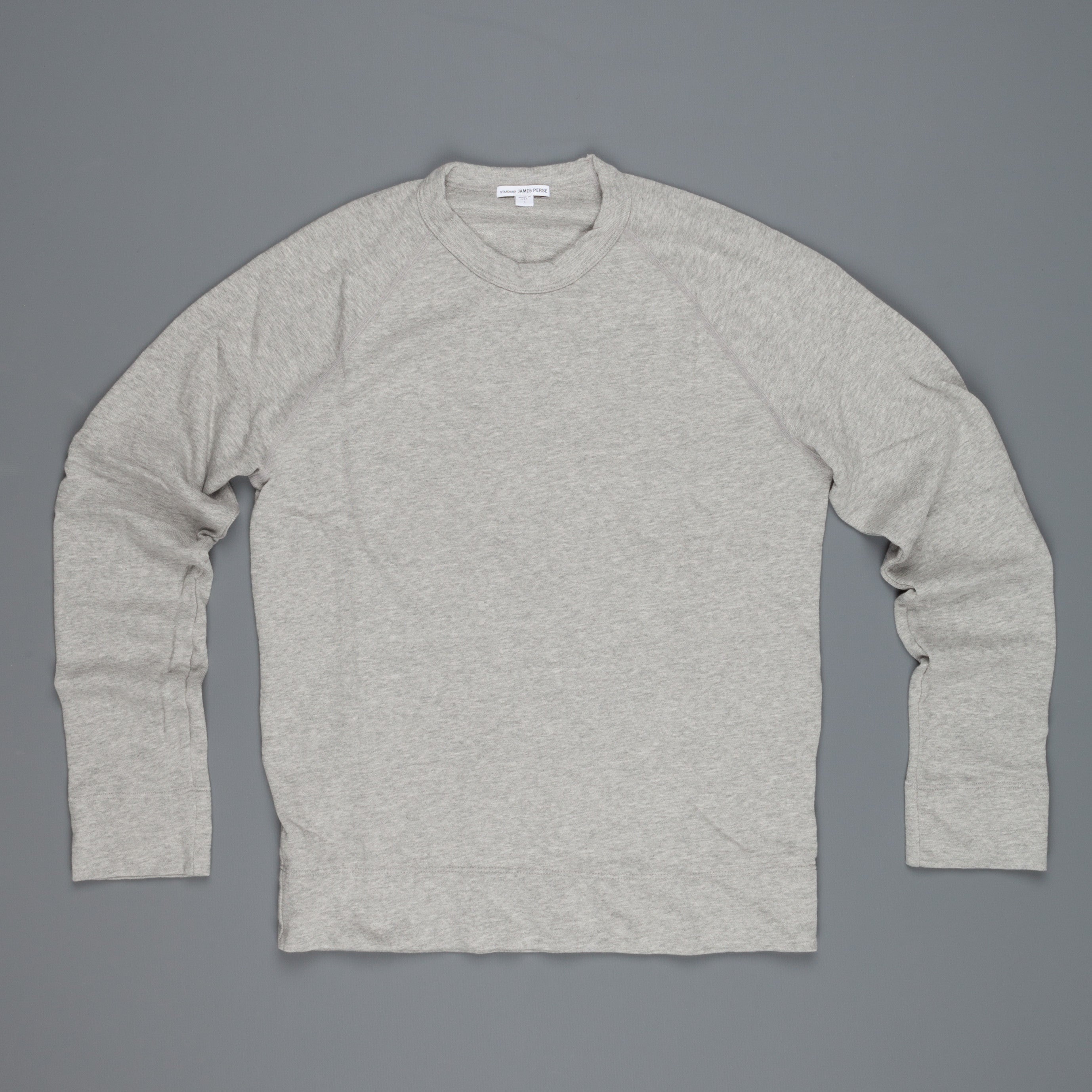 James Perse  Vintage Fleece raglan pullover heathergrey