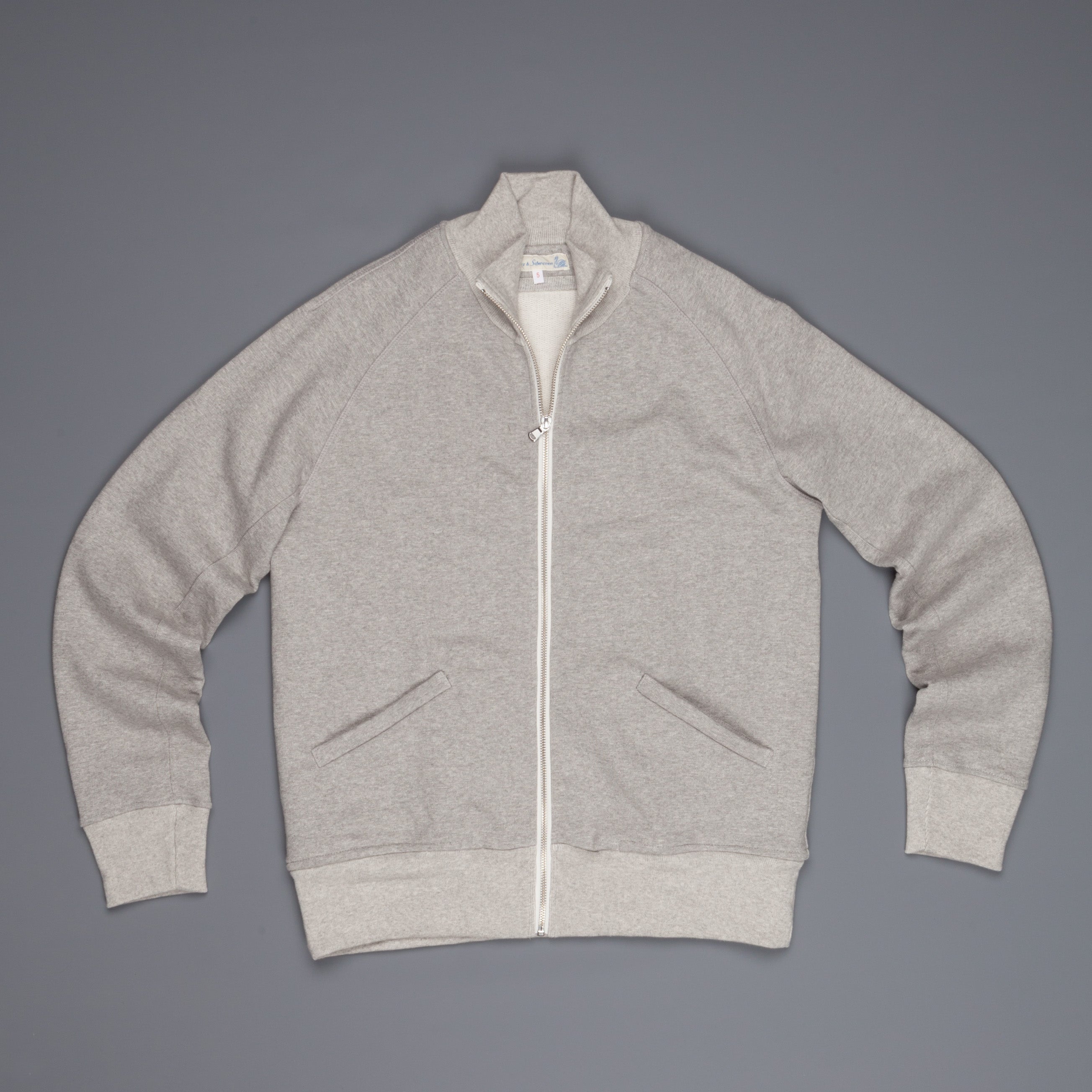 Merz b. Schwanen 3S81 Raglan Jacket in Grey Melange