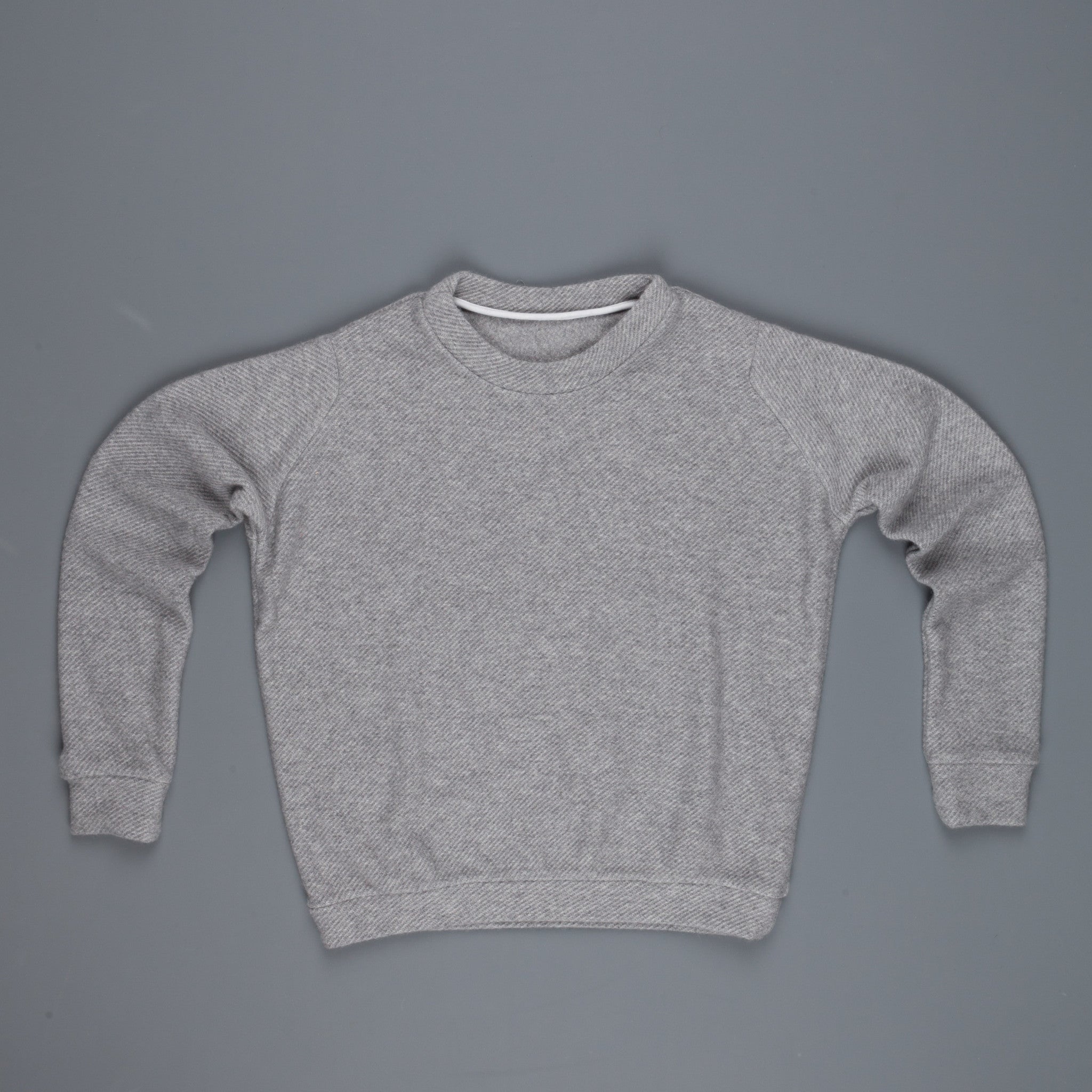 The Elder Statesman Herring Crew Light Grey