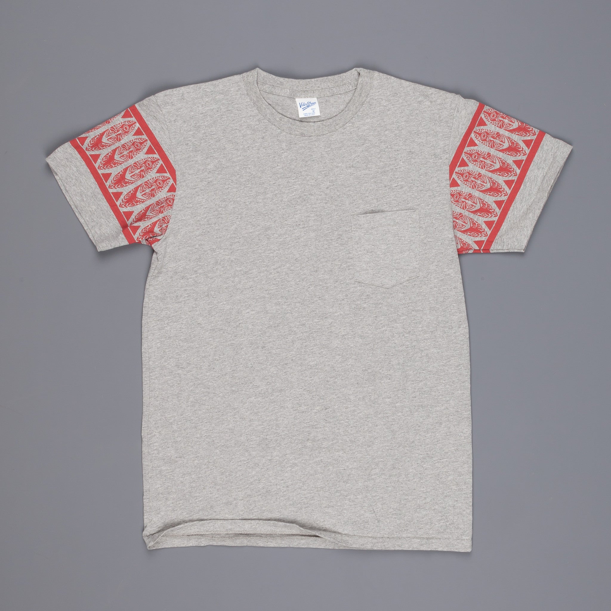 Velva Sheen Polynesian tee heather grey